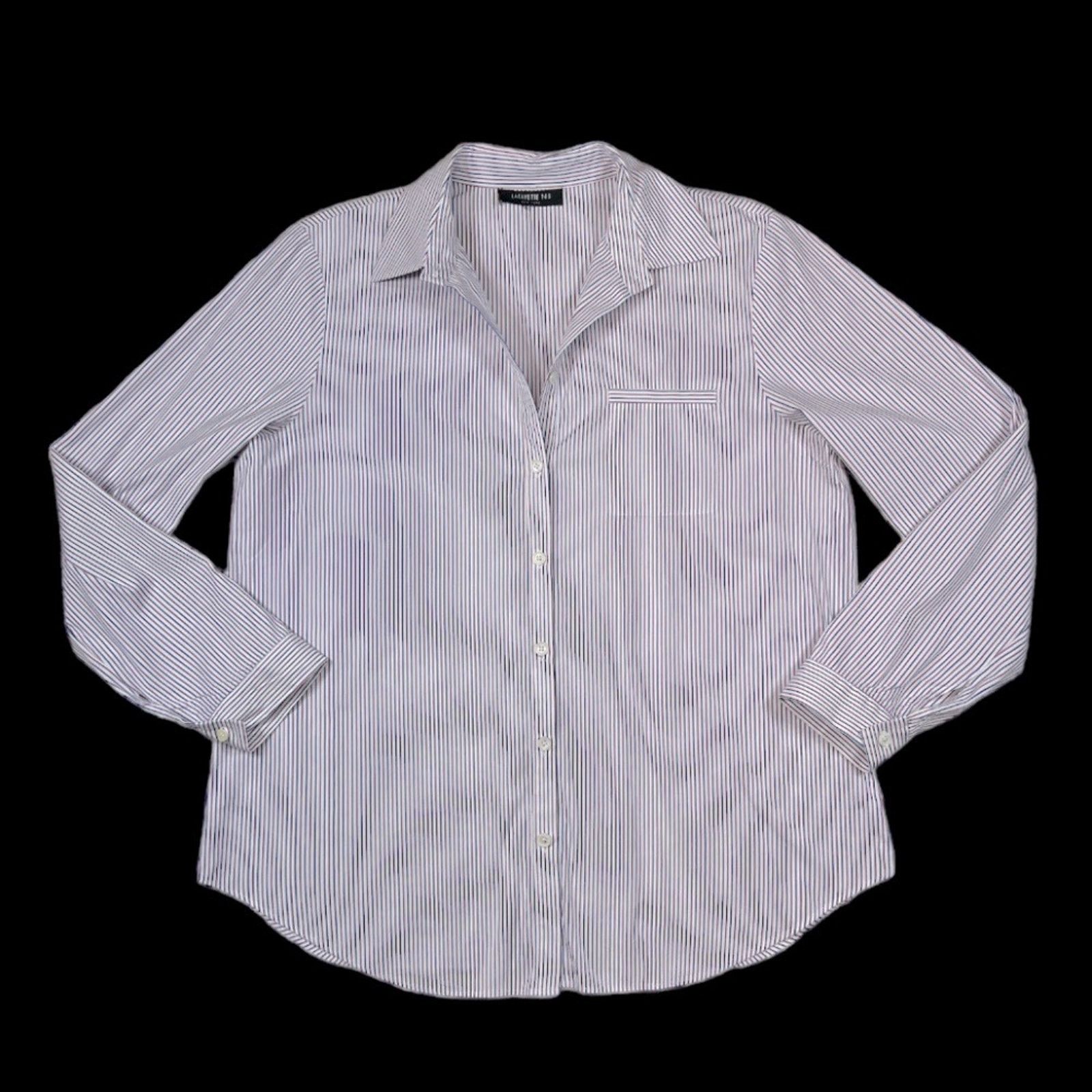 Lafayette 148 Lafayette 148 Shirt in White/Blue | Size L Size L / US 10 / IT 46 - 1 Thumbnail