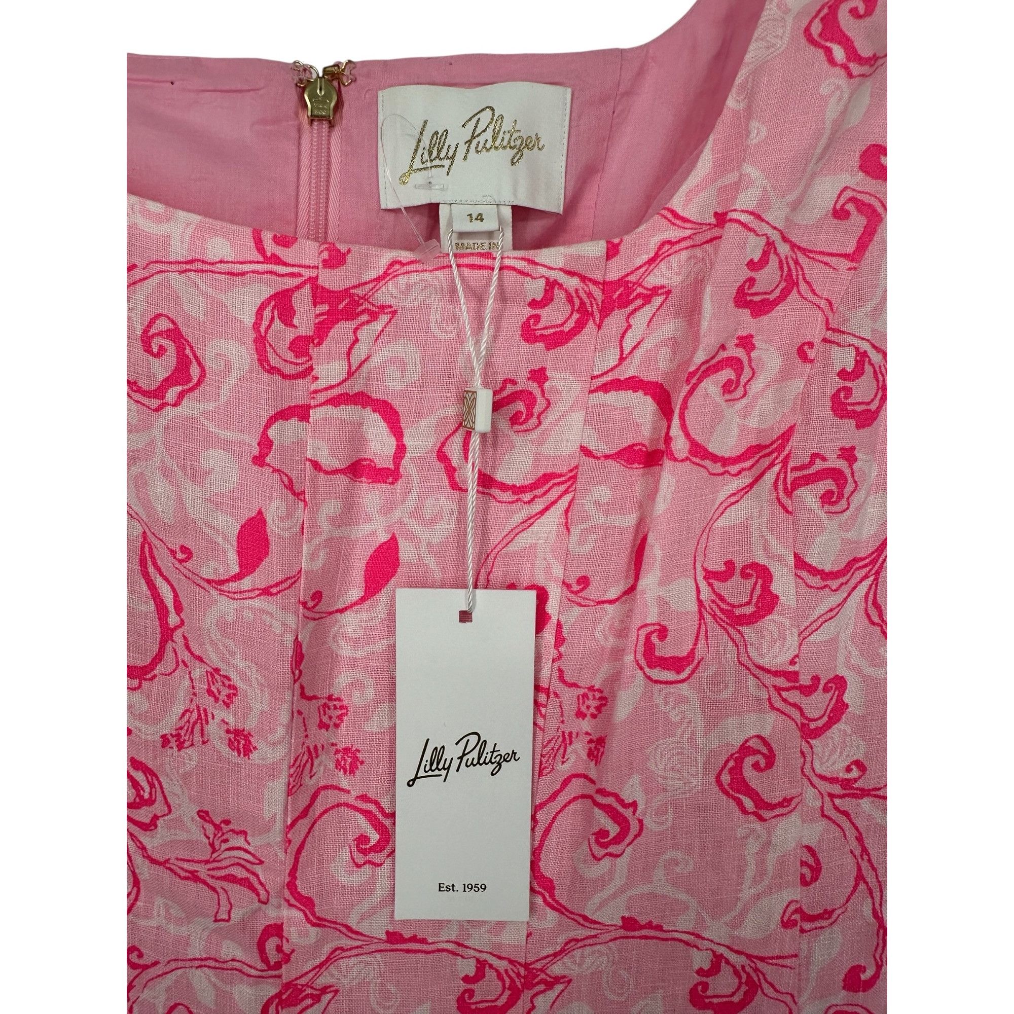 Lilly Pulitzer Lilly Pulitzer Dress - Calina Linen Midi - NWT - Size 14 Size XL / US 12-14 / IT 48-50 - 4 Thumbnail