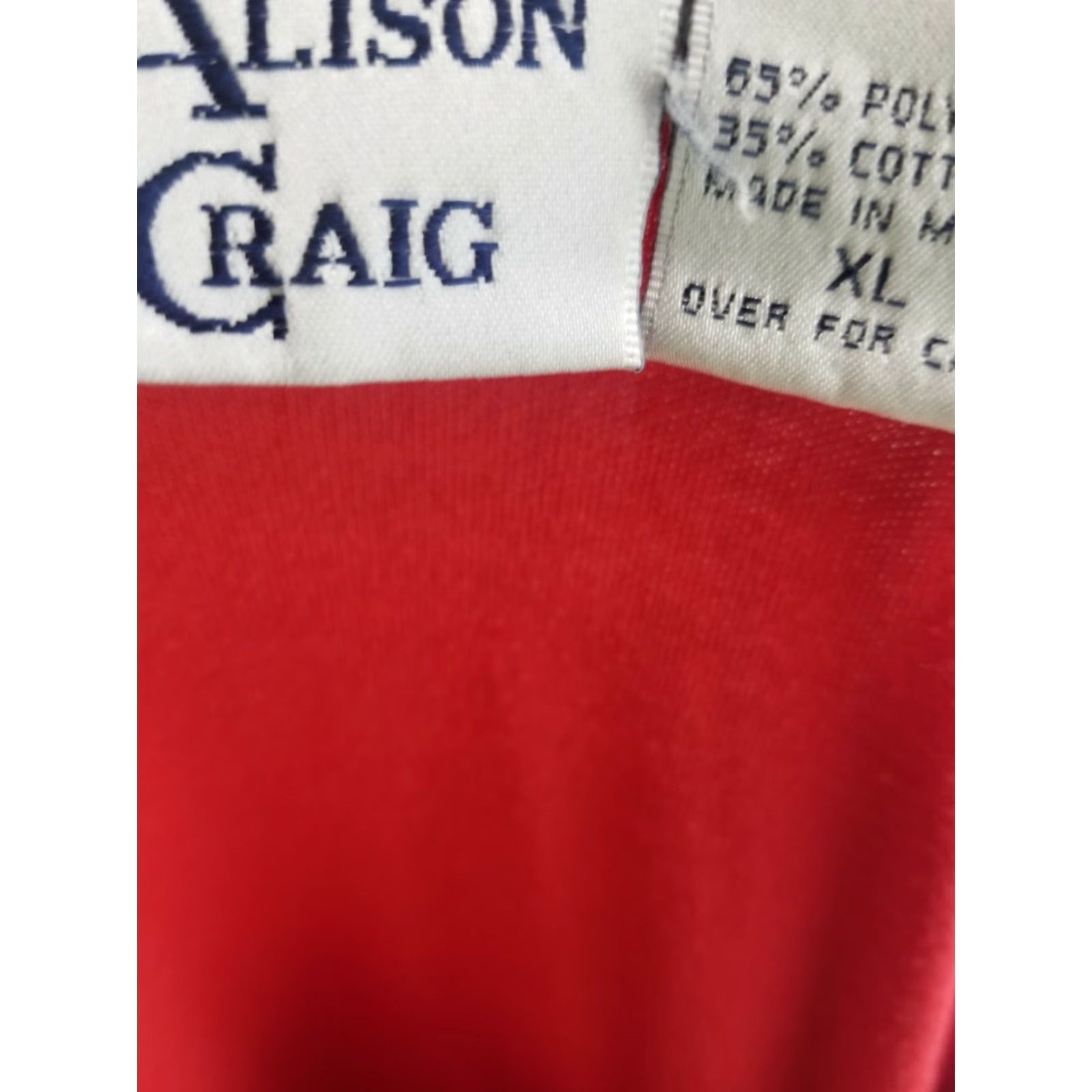Vintage VINTAGE Alison Craig Top Floral T Shirt Women's XL Red 90s Vintage 90s Alison Craig Women's Top Size XL Floral T Shirt Distressed Size XL / US 12-14 / IT 48-50 - 4 Thumbnail