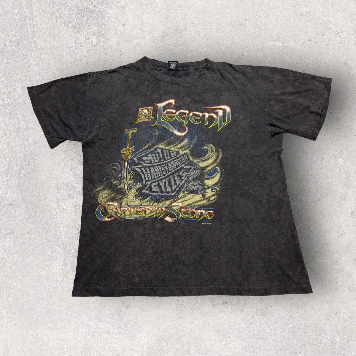 Harley Davidson × Vintage Vintage Harley Davidson tee Size US L / EU 52-54 / 3 - 1 Thumbnail