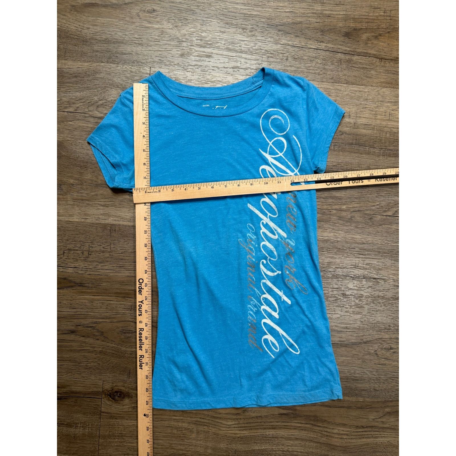 Aeropostale Aeropostale Womens Short-sleeved Blue T-Shirt Size Medium Size M / US 6-8 / IT 42-44 - 2 Thumbnail