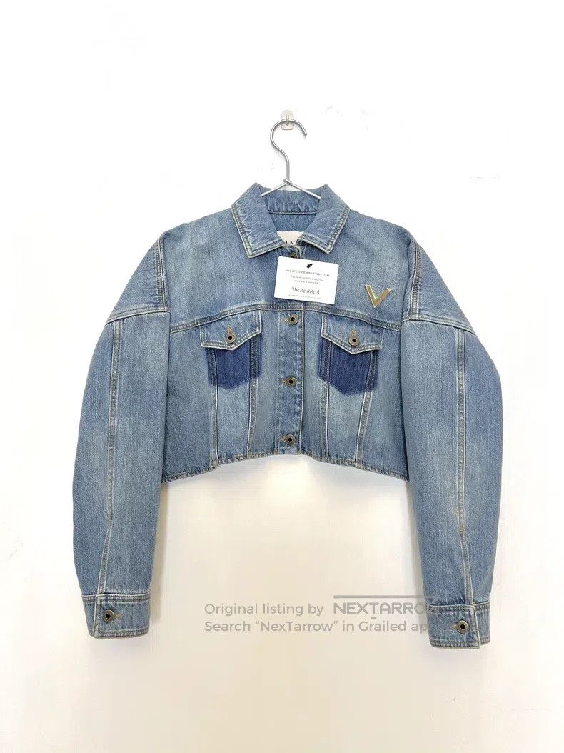 Valentino Valentino Short denim jacket Size S / US 4 / IT 40 - 1 Thumbnail