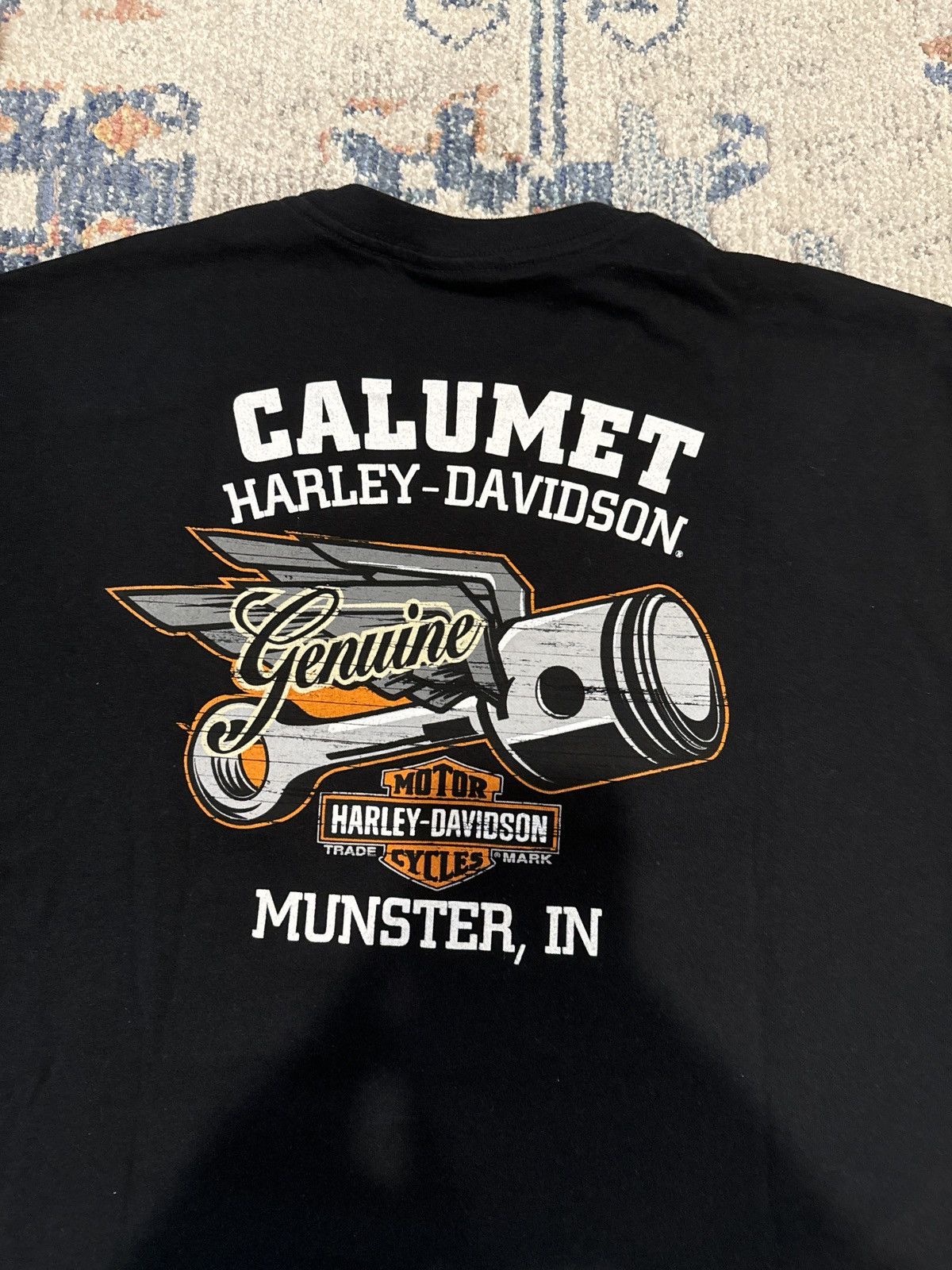 Harley Davidson Trio Motorcycle T Shirt Size US XL / EU 56 / 4 - 2 Thumbnail