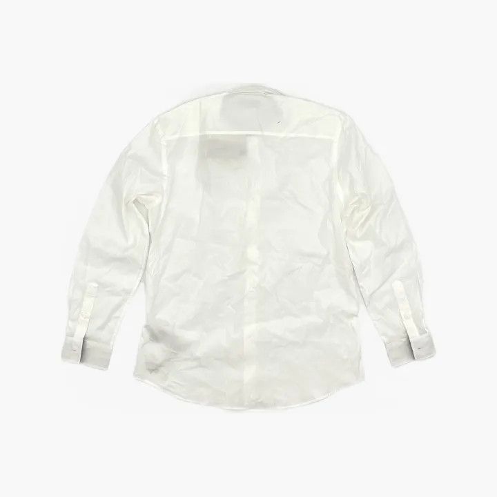 Burberry Burberry Burberry White Logo Embroidered Long Sleeve Shirt Size US L / EU 52-54 / 3 - 1 Thumbnail