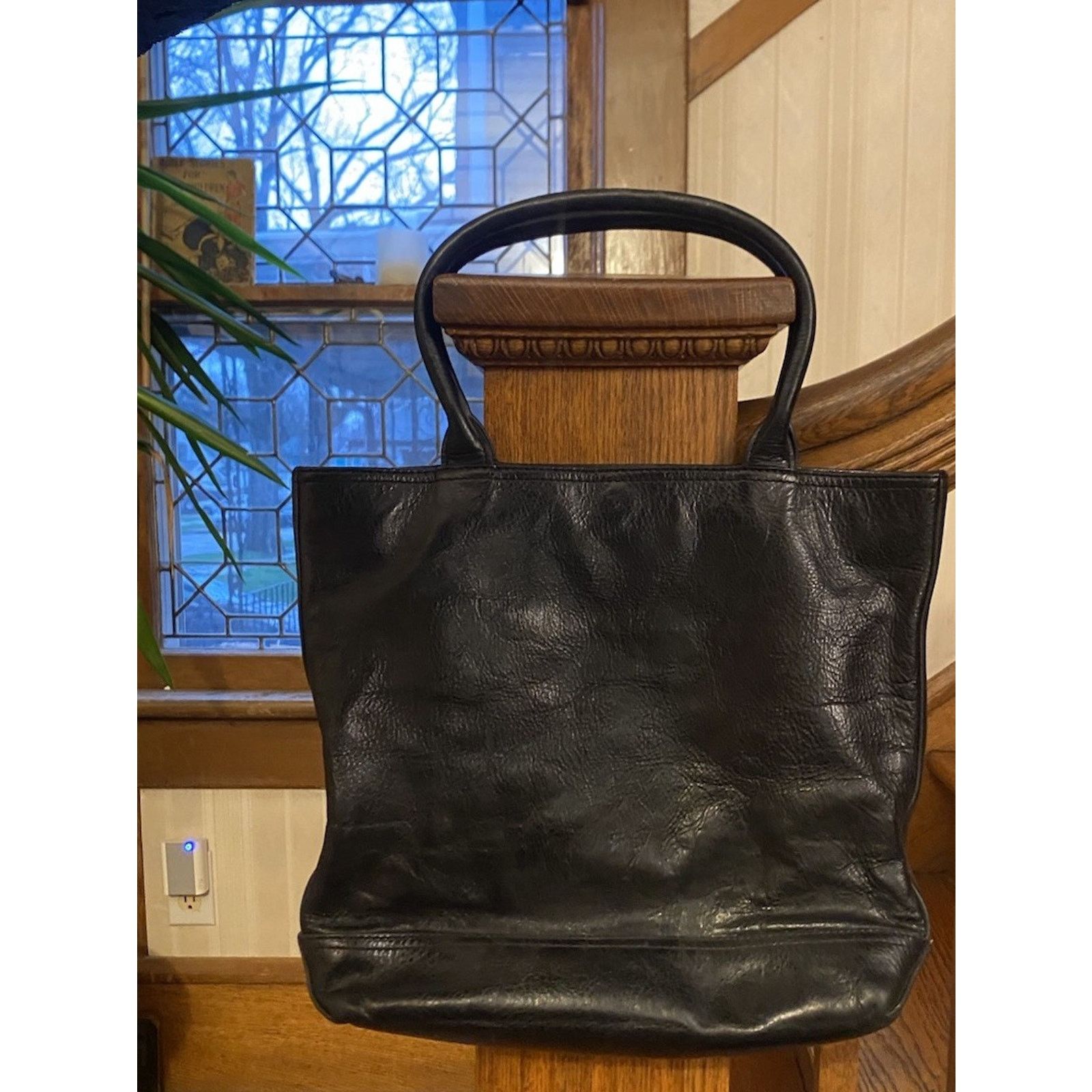 Tory Burch Tory Burch Pebbled Leather Tote Shoulder Handbag Black Bag Size ONE SIZE - 3 Thumbnail
