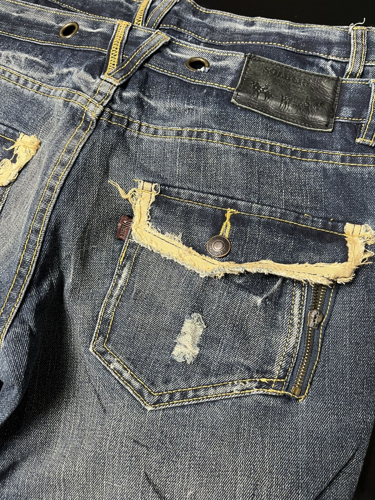 If Six Was Nine × Japanese Brand × Le Grande Bleu (L.G.B.) Japanese Solberry Double Wist Gimmick Zipper Size US 31 - 8 Thumbnail