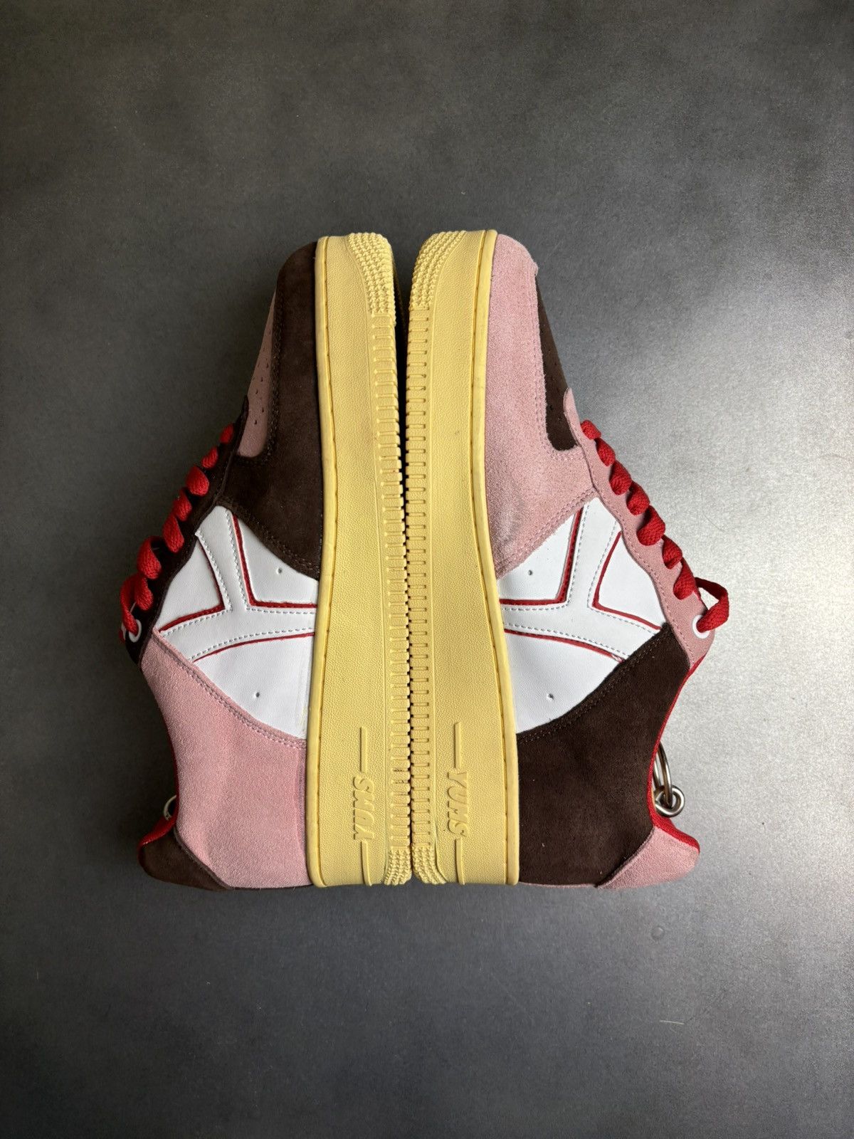 Soulja Boy YUMS Banana Split AF1 Sneakers Dropout Rap Shoes