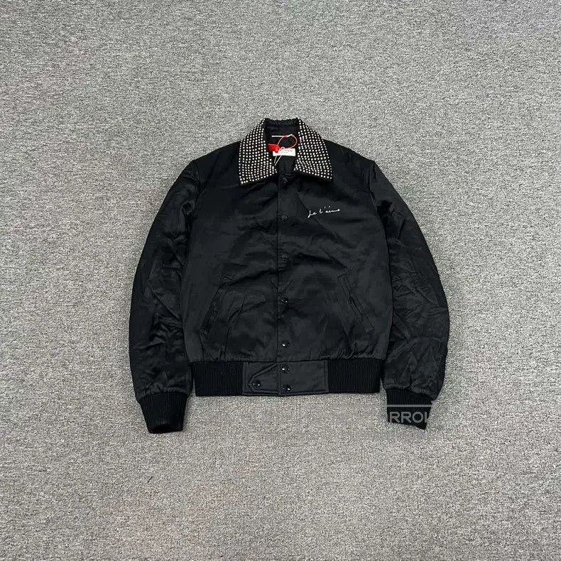 Saint Laurent Paris Saint Laurent Paris Crystal studded collar baseball satin Size US S / EU 44-46 / 1 - 1 Thumbnail