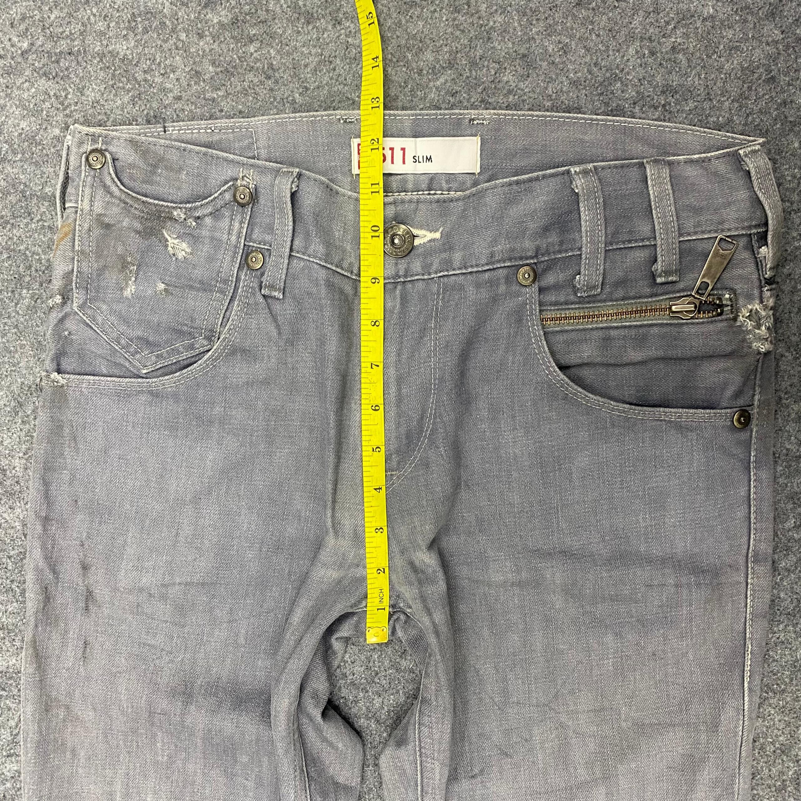 Levi's 💥Best Offer💥Vintage Levis 511 Slim Distressed Denim Size US 32 / EU 48 - 7 Thumbnail