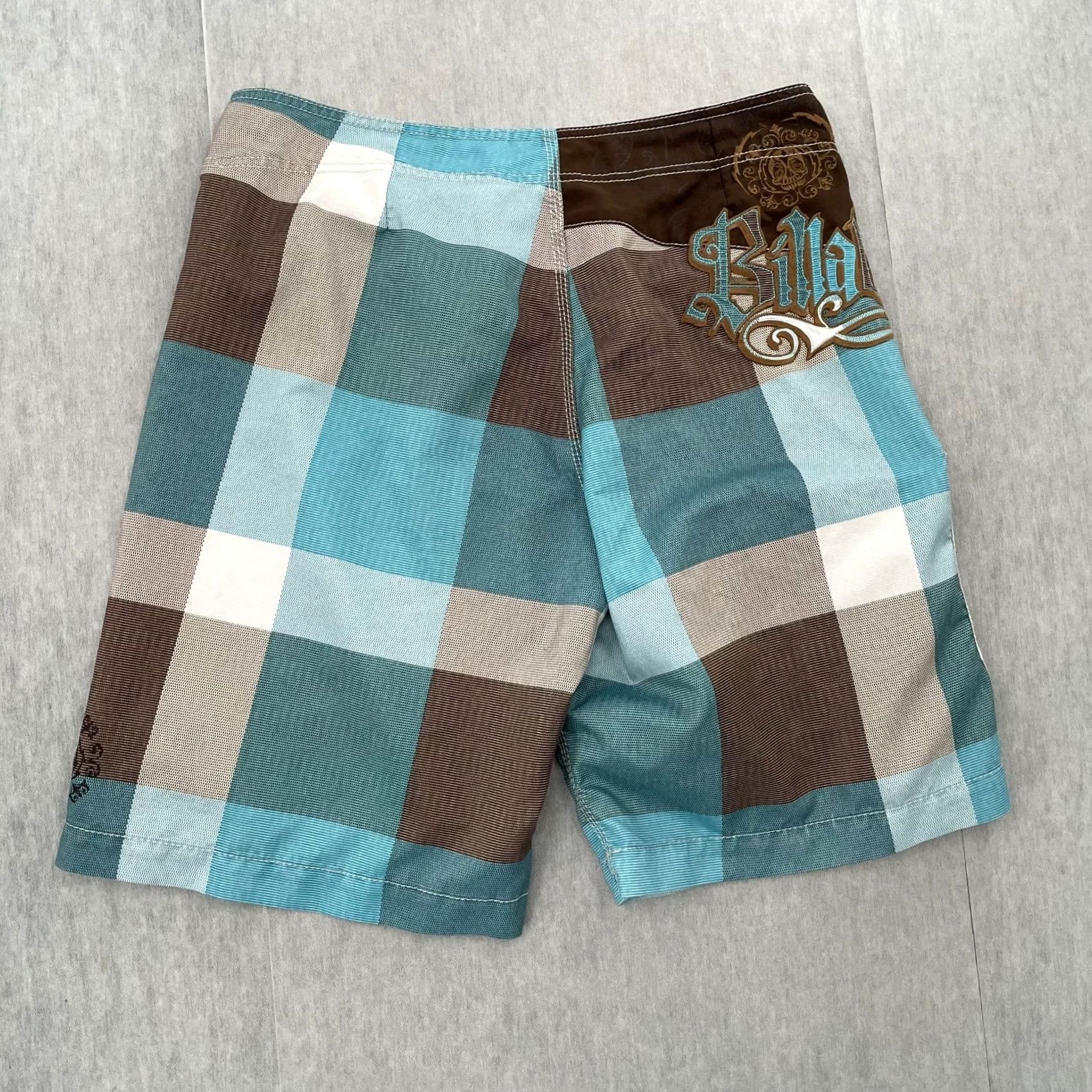 Billabong VINTAGE Billabong Board Shorts Adult 36 Blue Plaid Embroidered Surfing Mens Y2K Size US 36 / EU 52 - 3 Thumbnail