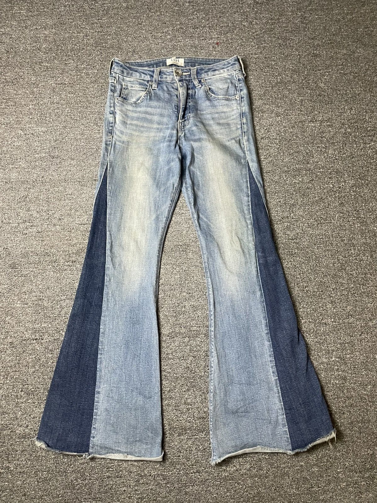 Japanese Brand × Vintage GYDA Brand Spread Flare Bootcut Jeans (111) Size US 27 - 1 Thumbnail
