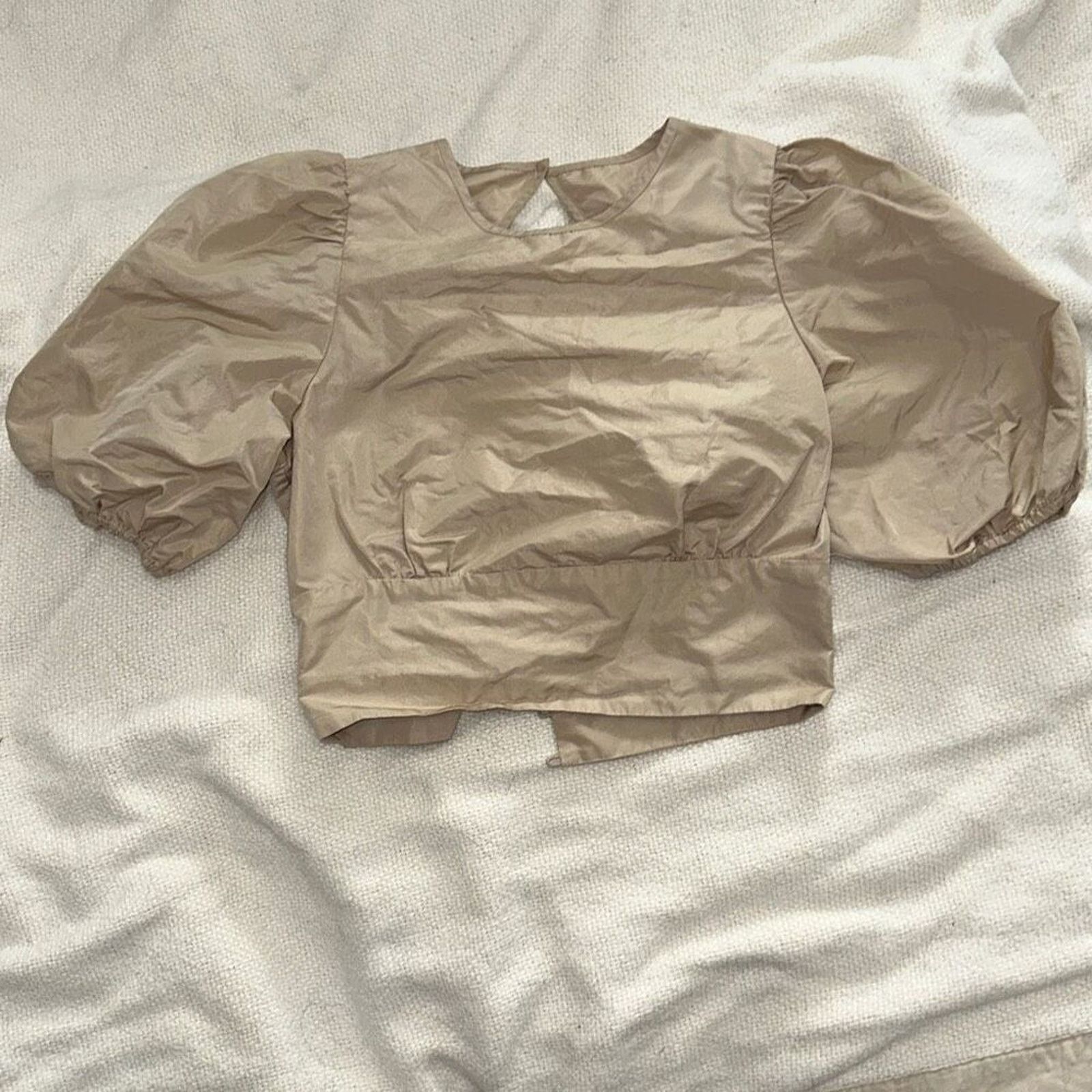 Aritzia Wilfred Duomo Blouse in Sand | Sz 4 Size S / US 4 / IT 40 - 3 Thumbnail