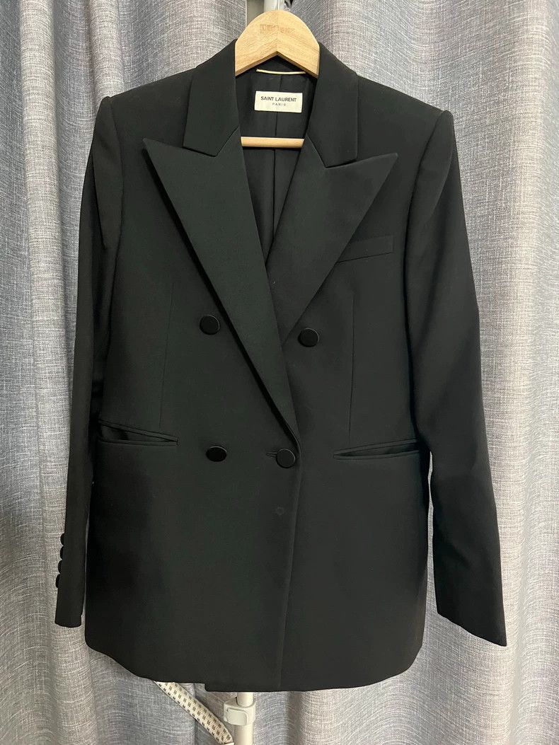 Saint Laurent Paris Saint Laurent Classic Double-Breasted Blazer Size US M / EU 48-50 / 2 - 1 Thumbnail