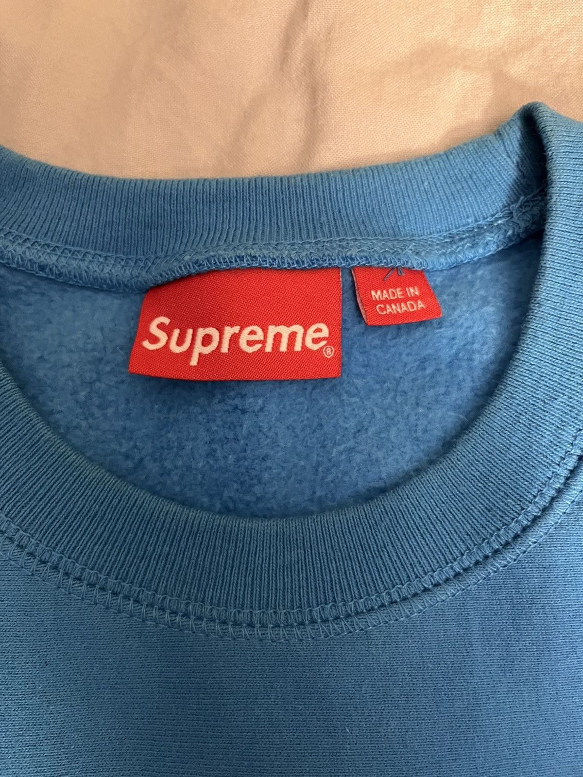 Supreme Supreme bright royal blue box logo crewneck Size US L / EU 52-54 / 3 - 3 Thumbnail
