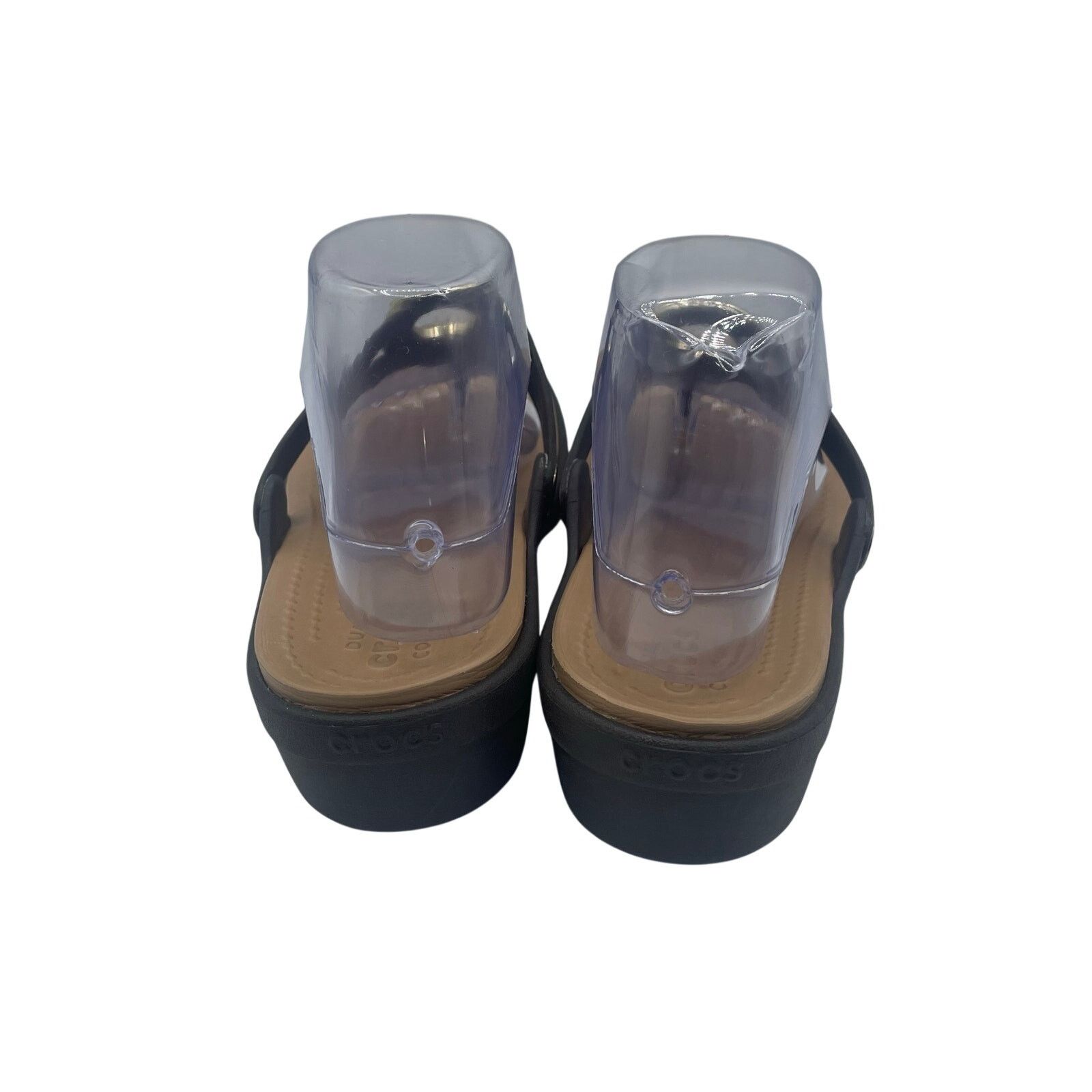 Crocs Crocs Sanrah Hammered Circle Wedge Flip Sandals Espresso 10 Size US 10 / IT 40 - 3 Thumbnail