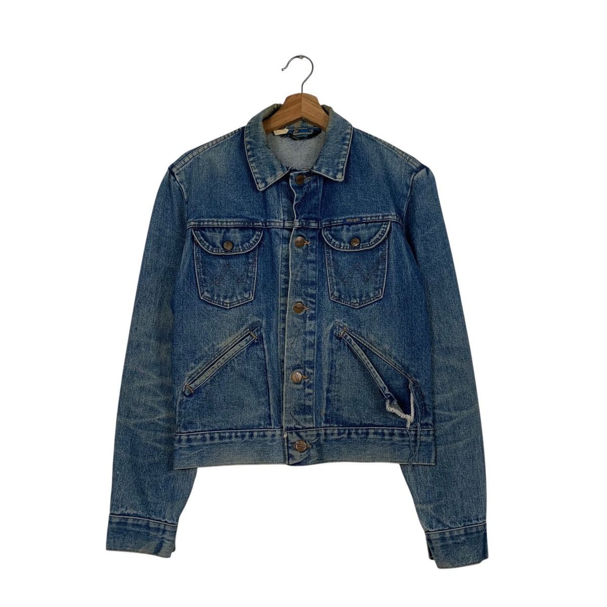 Vintage Vintage Wrangler Denim Jacket Size US S / EU 44-46 / 1 - 1 Thumbnail