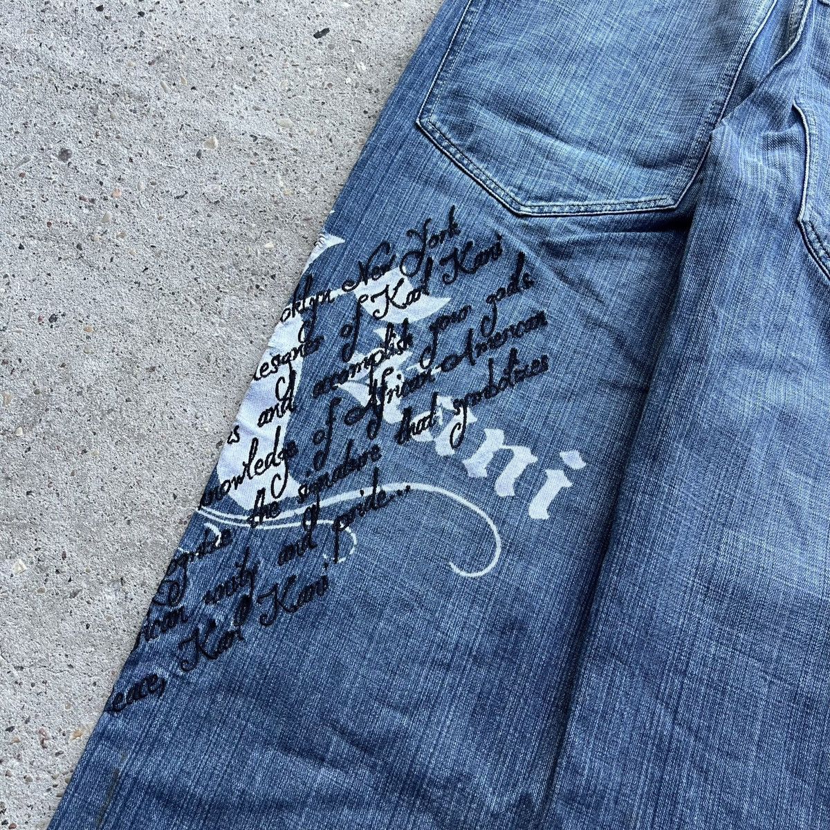 Karl Kani × Vintage Karl Kani 32x34 Vintage Y2K Big Logo Baggy Rap Denim Jeans Size US 32 / EU 48 - 12 Thumbnail