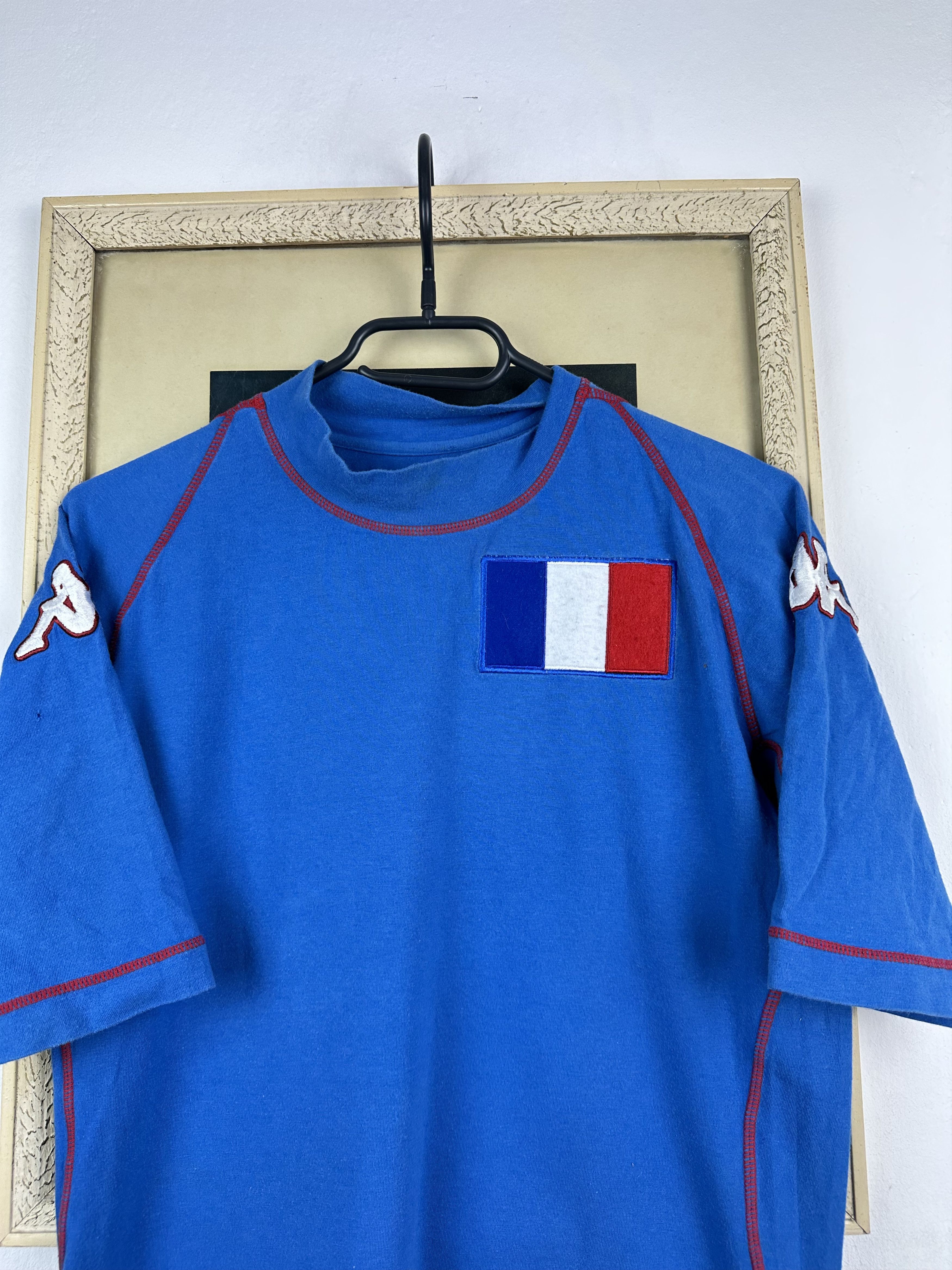 Kappa Vintage France Kappa Soccer Football Shirt Jersey Size US S / EU 44-46 / 1 - 2 Thumbnail