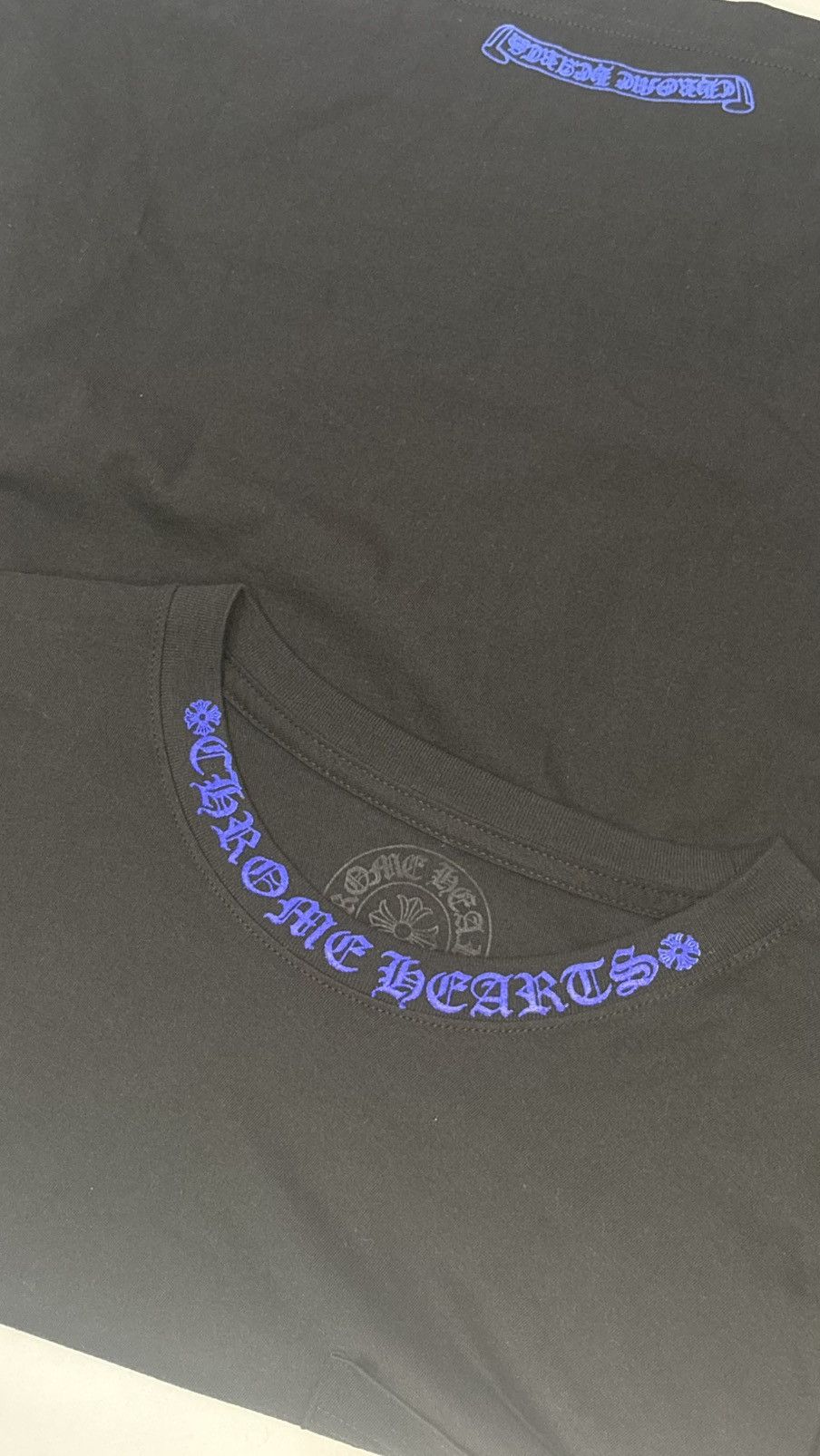 Chrome Hearts Chrome Hearts Long Sleeve Black Blue Script Size L Size US L / EU 52-54 / 3 - 6 Thumbnail