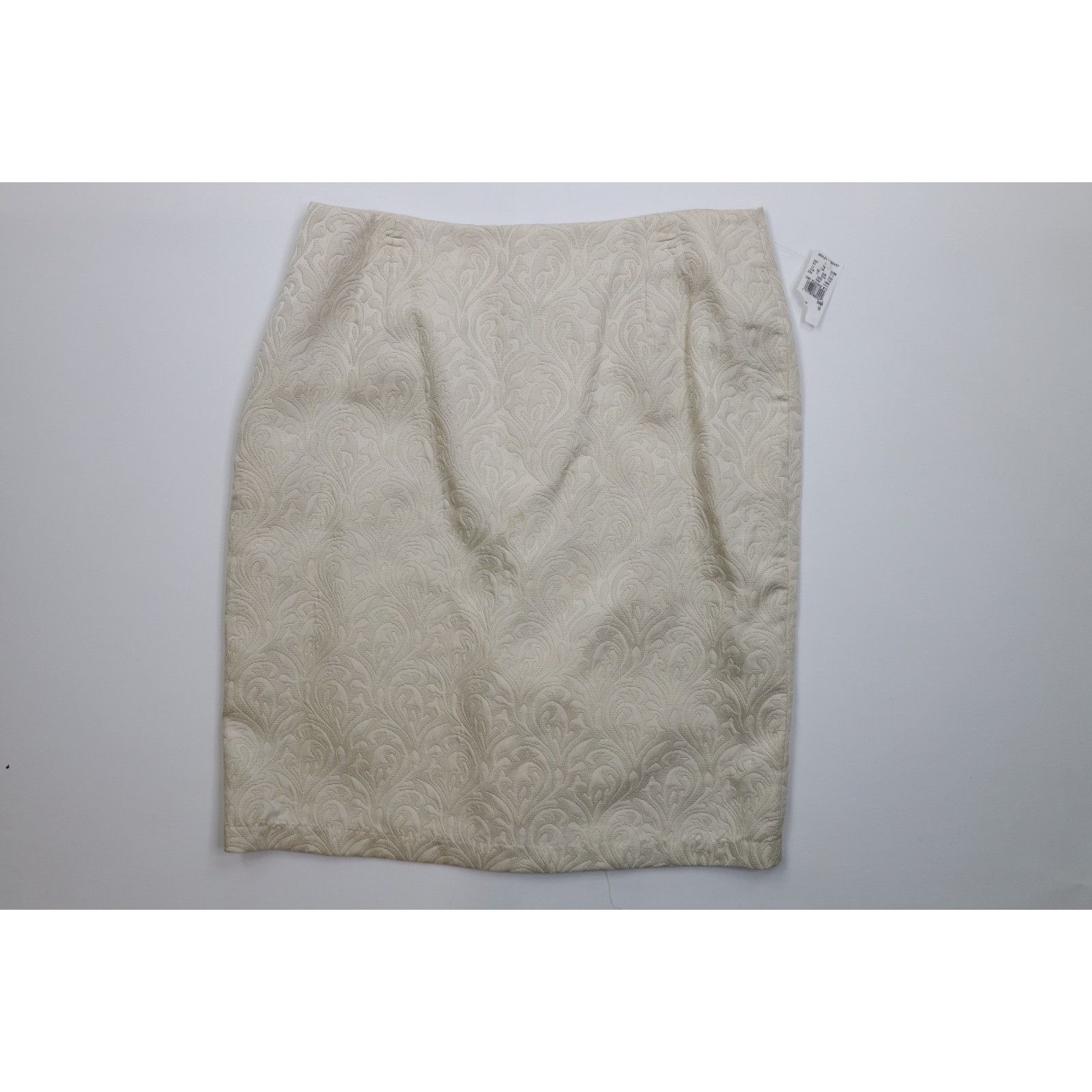 Vintage Deadstock Vintage 90s Businesscore Jacquard Paisley Skirt Size 38" / US 16 / IT 52 - 1 Thumbnail