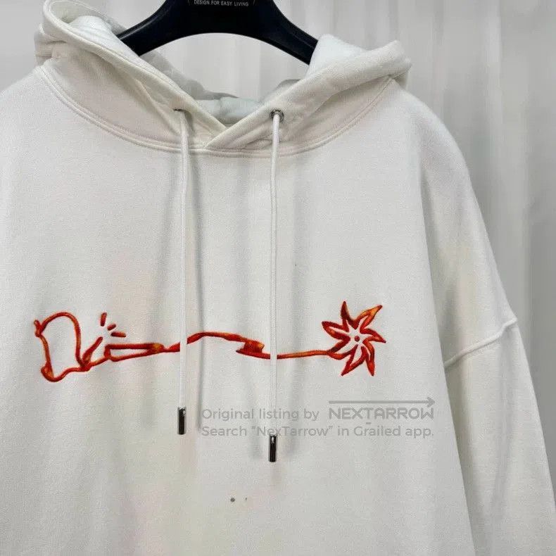 Dior Dior Travis Scott Embroidered White Hoodie. Size US XL / EU 56 / 4 - 3 Thumbnail