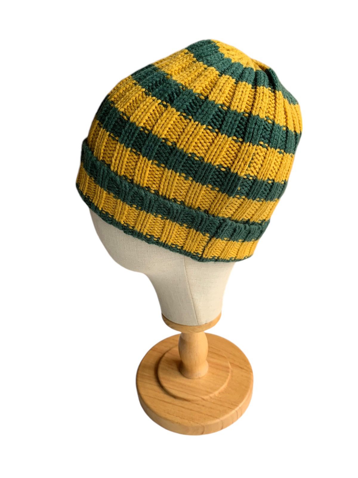 Japanese Brand × Kapital × Vintage Knitted Crochet Stripe Winter Session Beanie Hats Size ONE SIZE - 4 Thumbnail