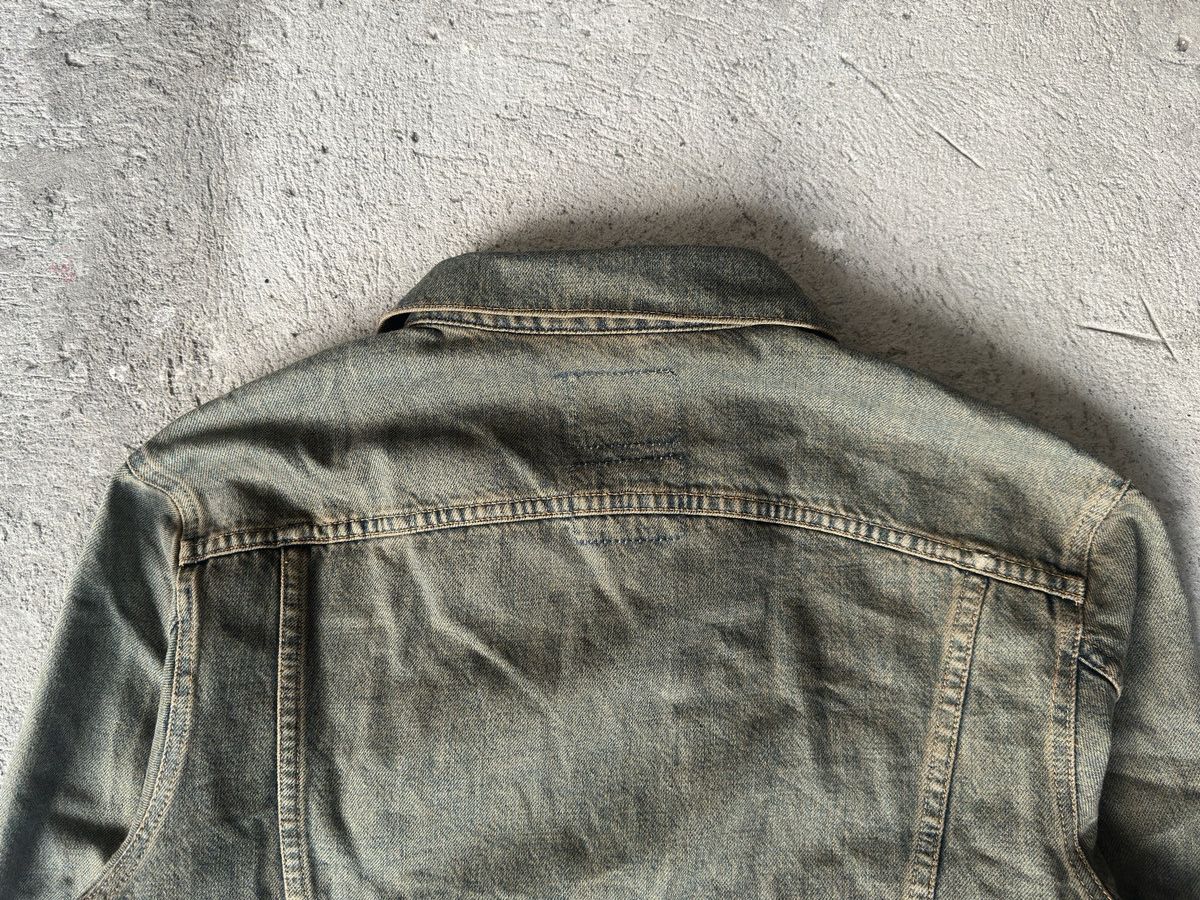 Helmut Lang 1997 Helmut Lang Vintage Stained Denim Jacket Size US M / EU 48-50 / 2 - 13 Thumbnail