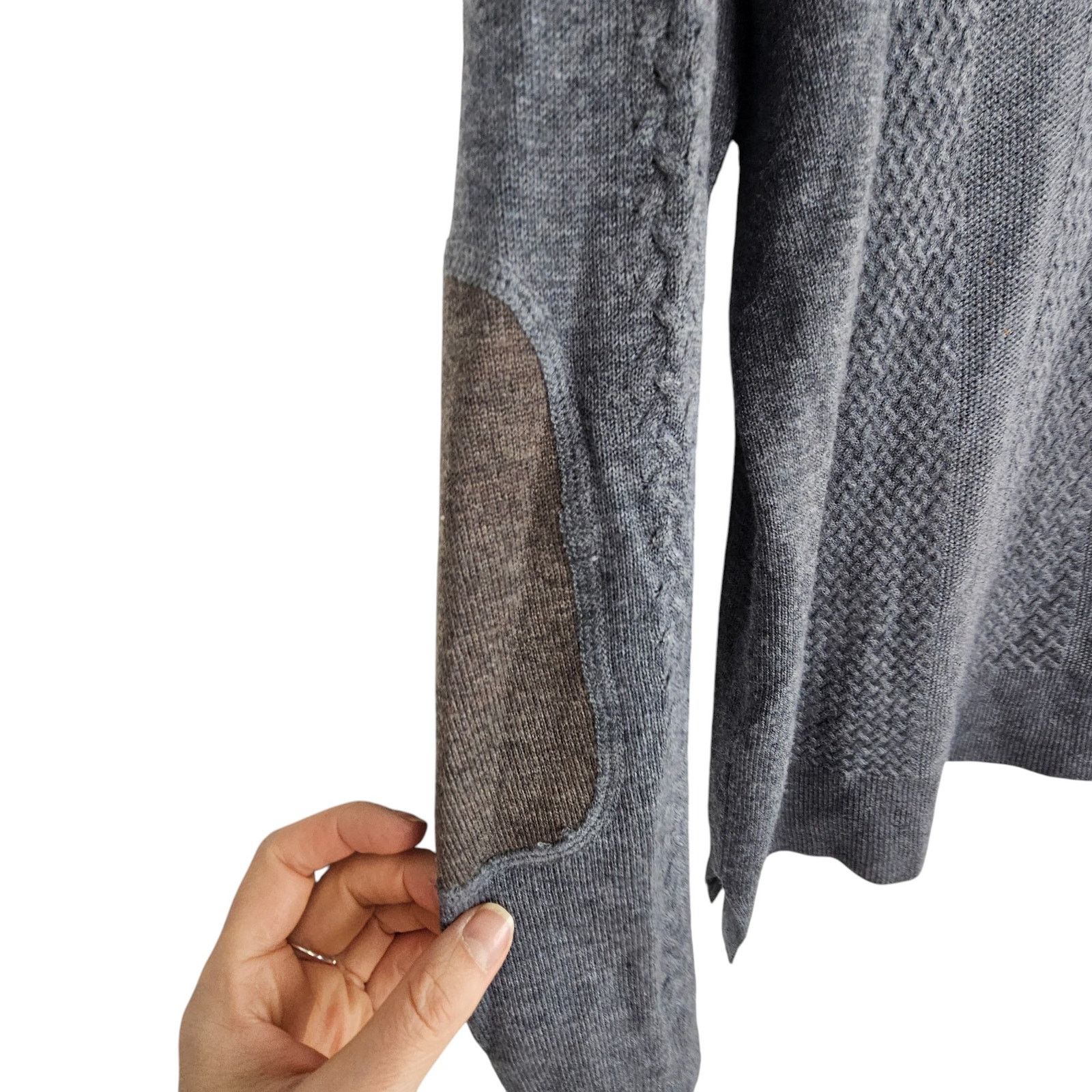 NOLLEY'S Noel Asmar Wool Cashmere V-Neck Sweater S Equestrain Preppy Size S / US 4 / IT 40 - 6 Thumbnail