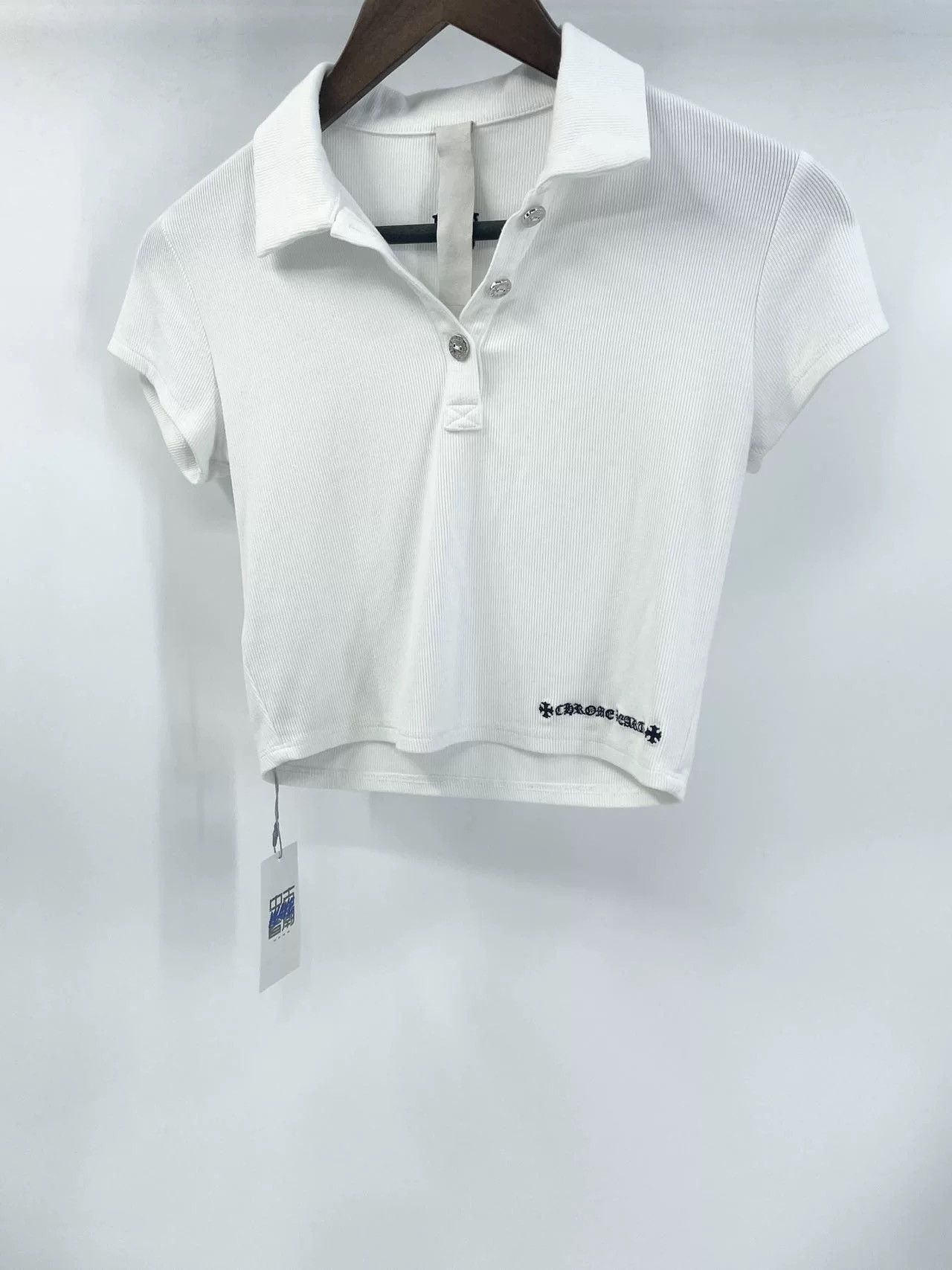 Chrome Hearts Embroidered Polo Short Sleeve Shirt.