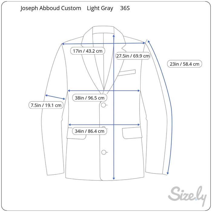 Joseph Abboud 34S Joseph Abboud Custom Gray Plaid Sport Coat - Suit ...