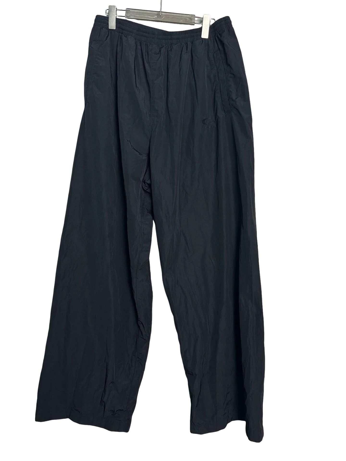Balenciaga Balenciaga Black Nylon Track Pants Size L Size US 34 / EU 50 - 1 Thumbnail