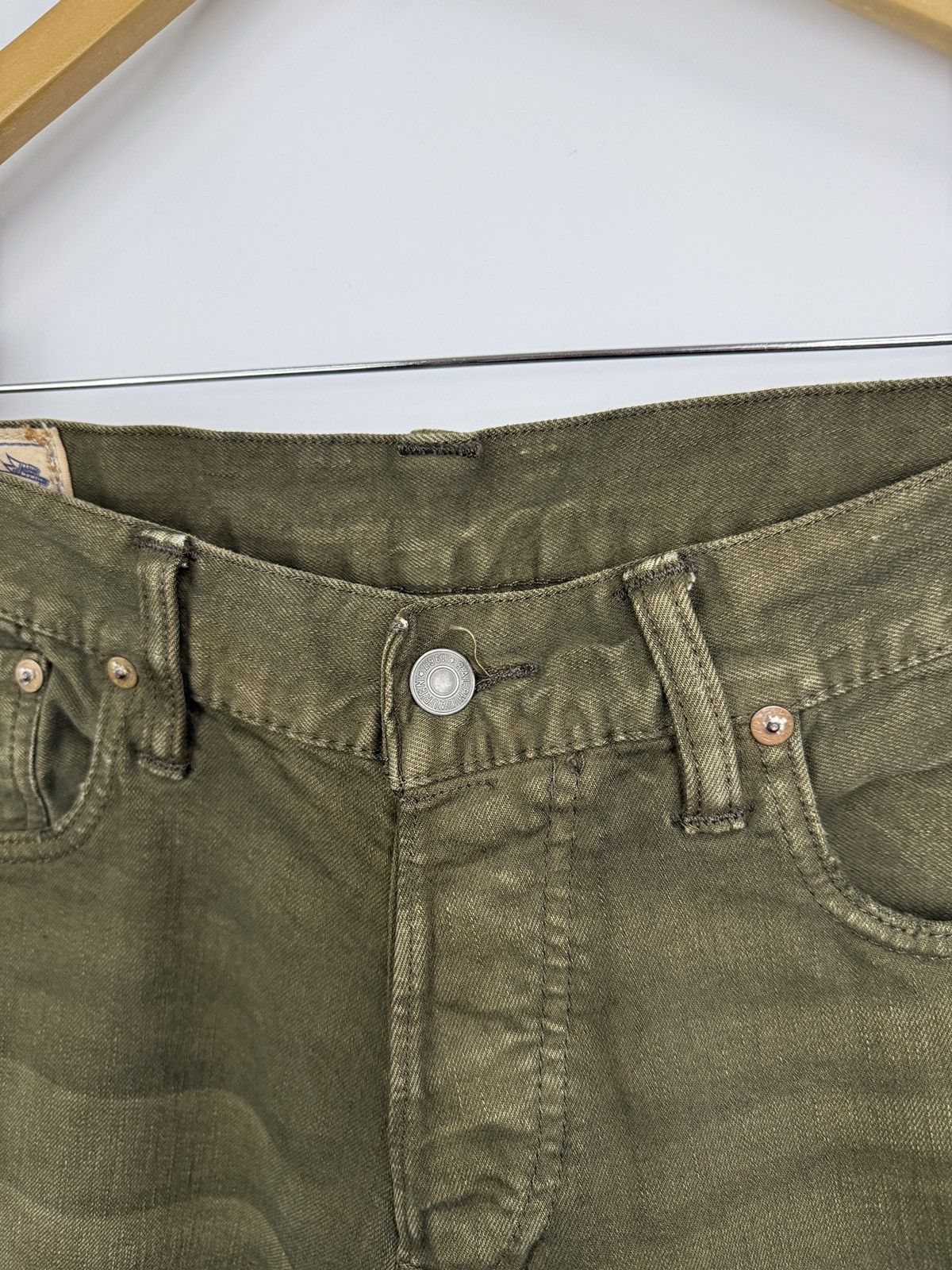 Denim & Supply Ralph Lauren 🇺🇸 Vintage Ralph Lauren Sullivan Slim Jeans Olive USA Style Size US 34 / EU 50 - 6 Thumbnail