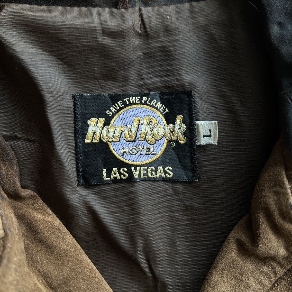 Hard Rock Cafe Vintage Hard Rock Hotel Las Vegas Suede Leather Jacket Size US L / EU 52-54 / 3 - 14 Thumbnail
