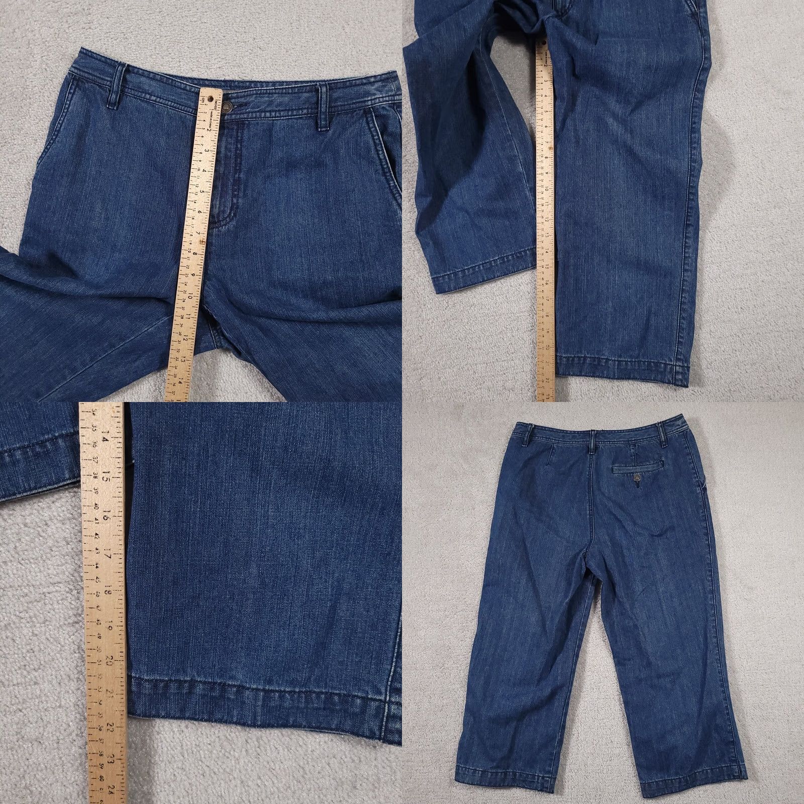 Liz Claiborne Liz Claiborne Audra Blue Denim Cropped Capri Jeans Women's 10 Jeans Girl/Mens Size 32" / US 10 / IT 46 - 8 Thumbnail