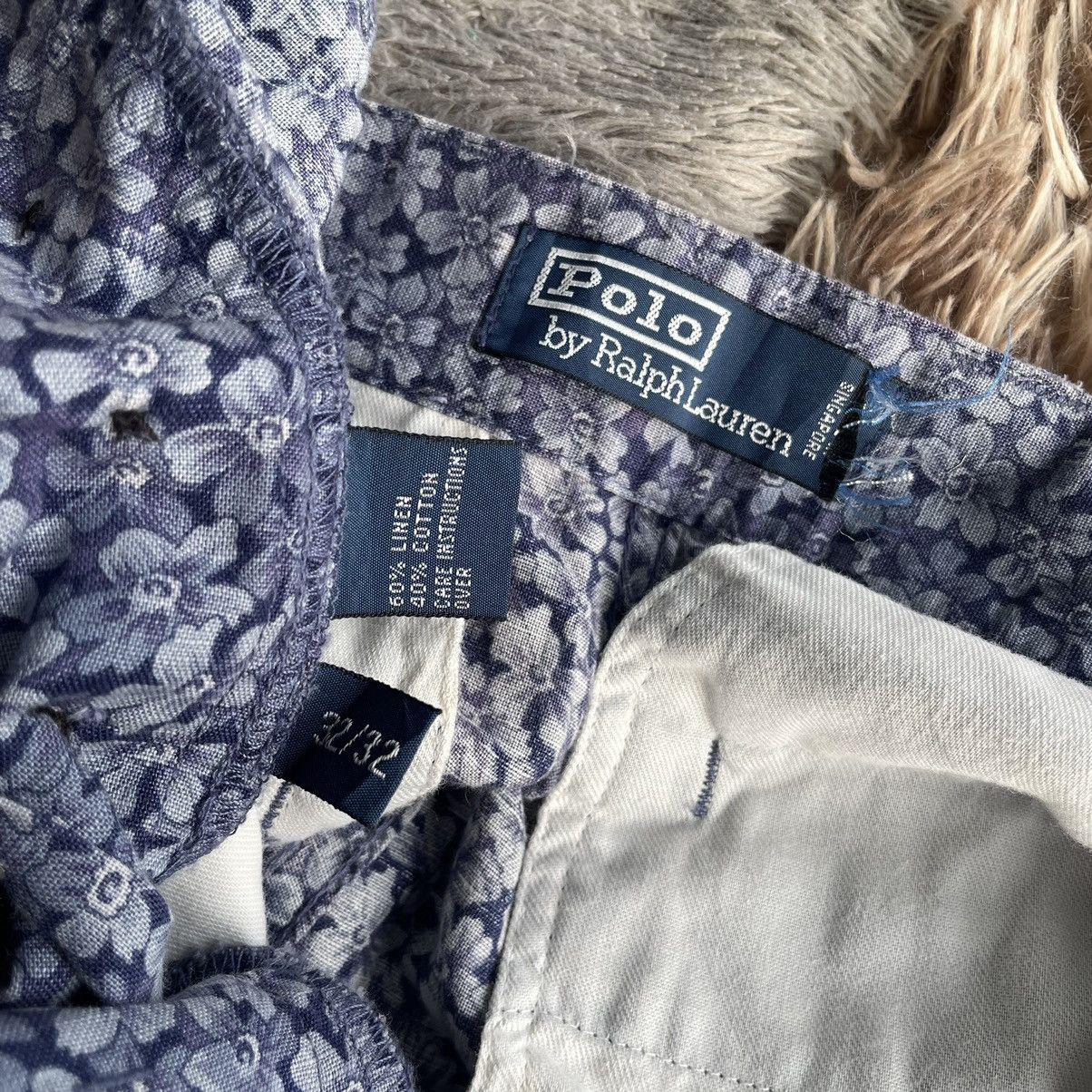 Vintage RARE Vintage Polo flowers print cargo pants Size US 32 / EU 48 - 4 Thumbnail