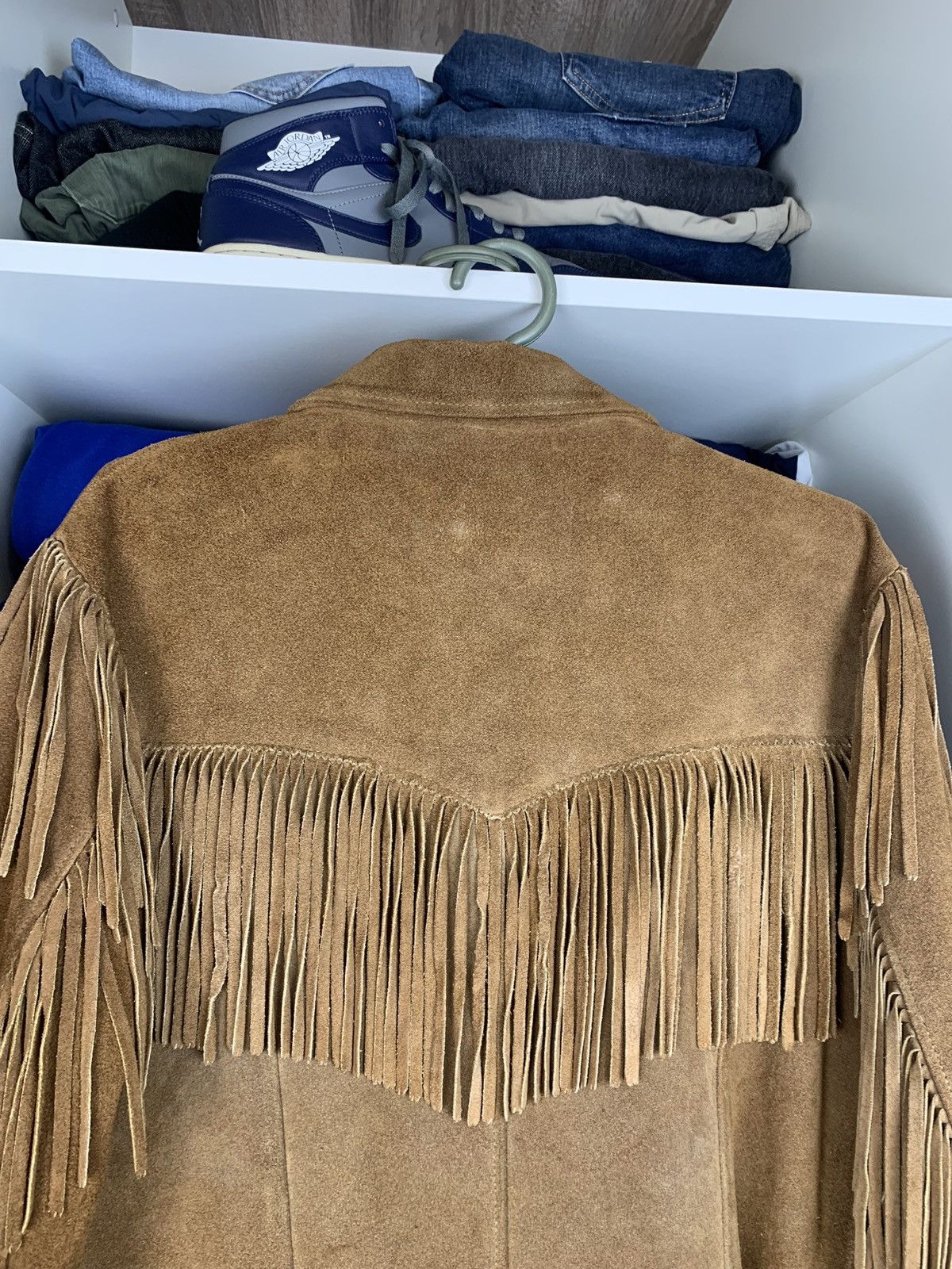 Cowboy Equipment × Vintage Vtg K-Bar-Z Ranchwear by Pyramid Cowboy Flanged Suede Jacket Size US L / EU 52-54 / 3 - 10 Thumbnail