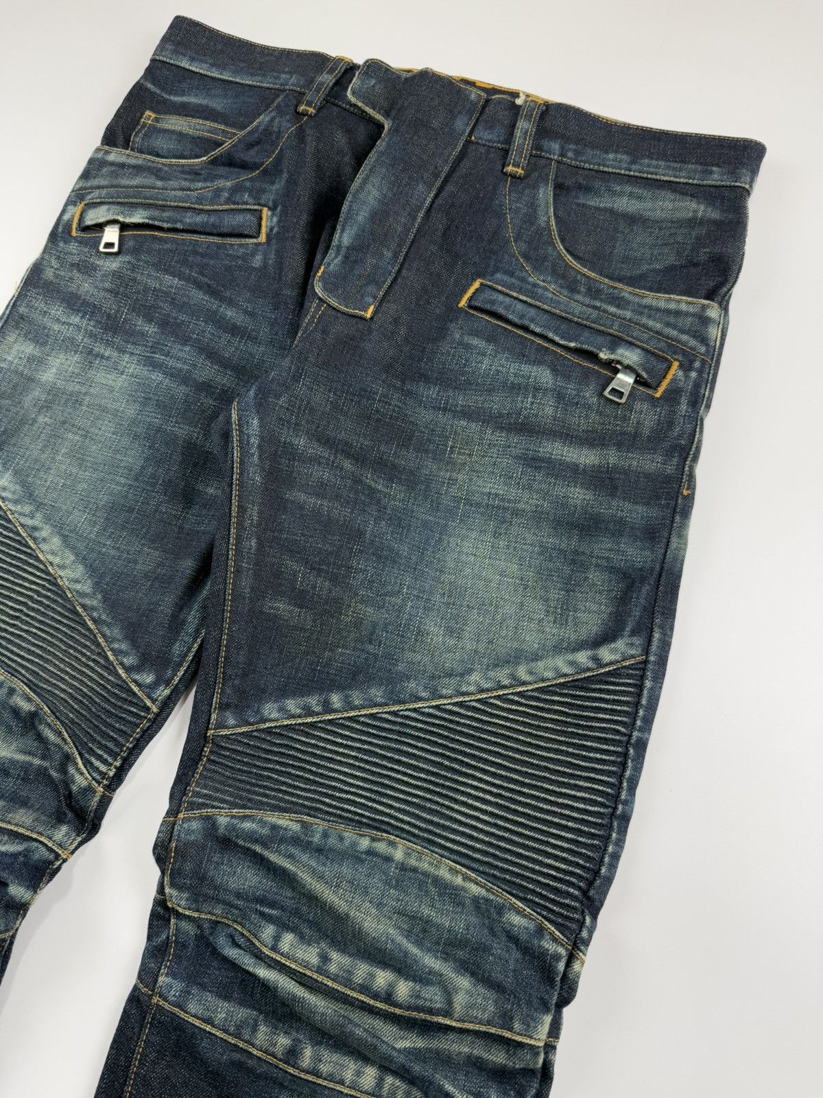 Balmain Balmain Biker Denim Size US 31 - 4 Thumbnail