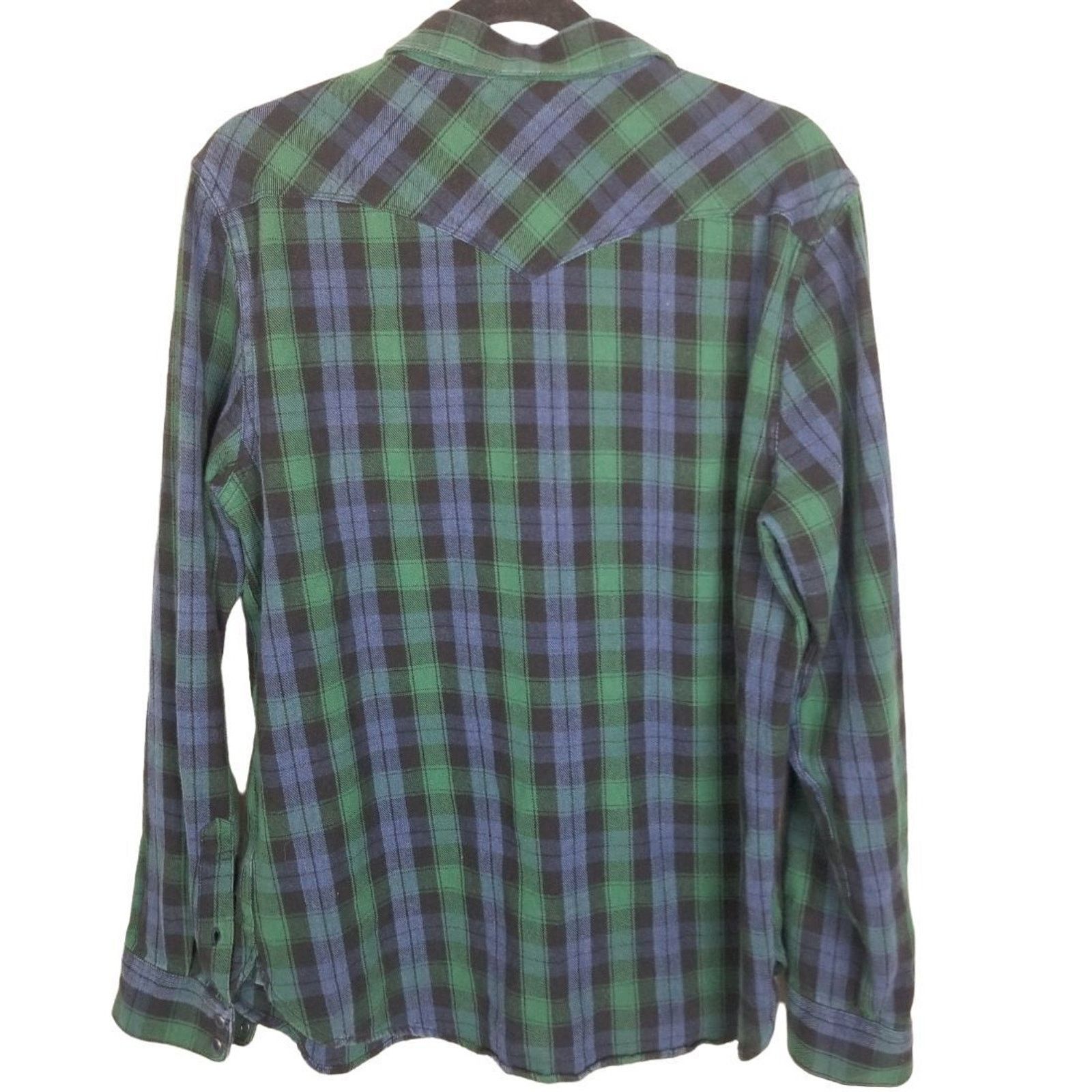 Lucky Brand Lucky Brand Men Western Flannel Shirt Tartan Plaid M Classic Size US M / EU 48-50 / 2 - 8 Thumbnail