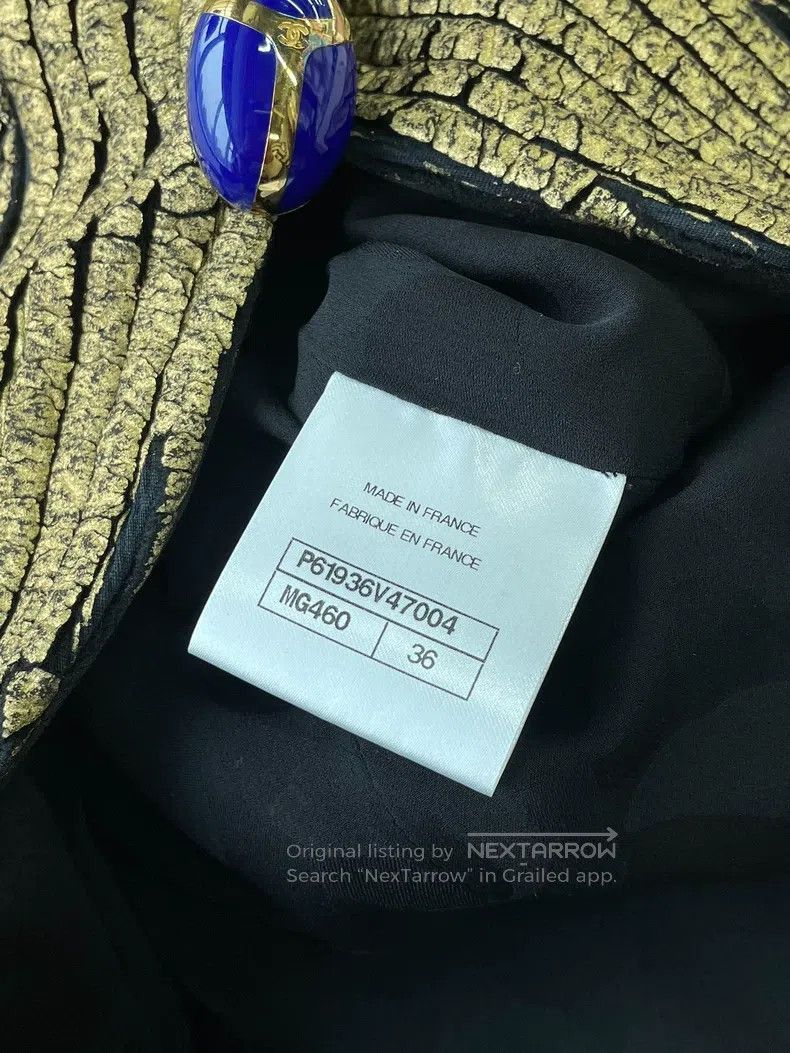 Chanel Chanel Egypt Series St. Creetle Gold Sapphire Button Jacke Size XS / US 0-2 / IT 36-38 - 8 Thumbnail