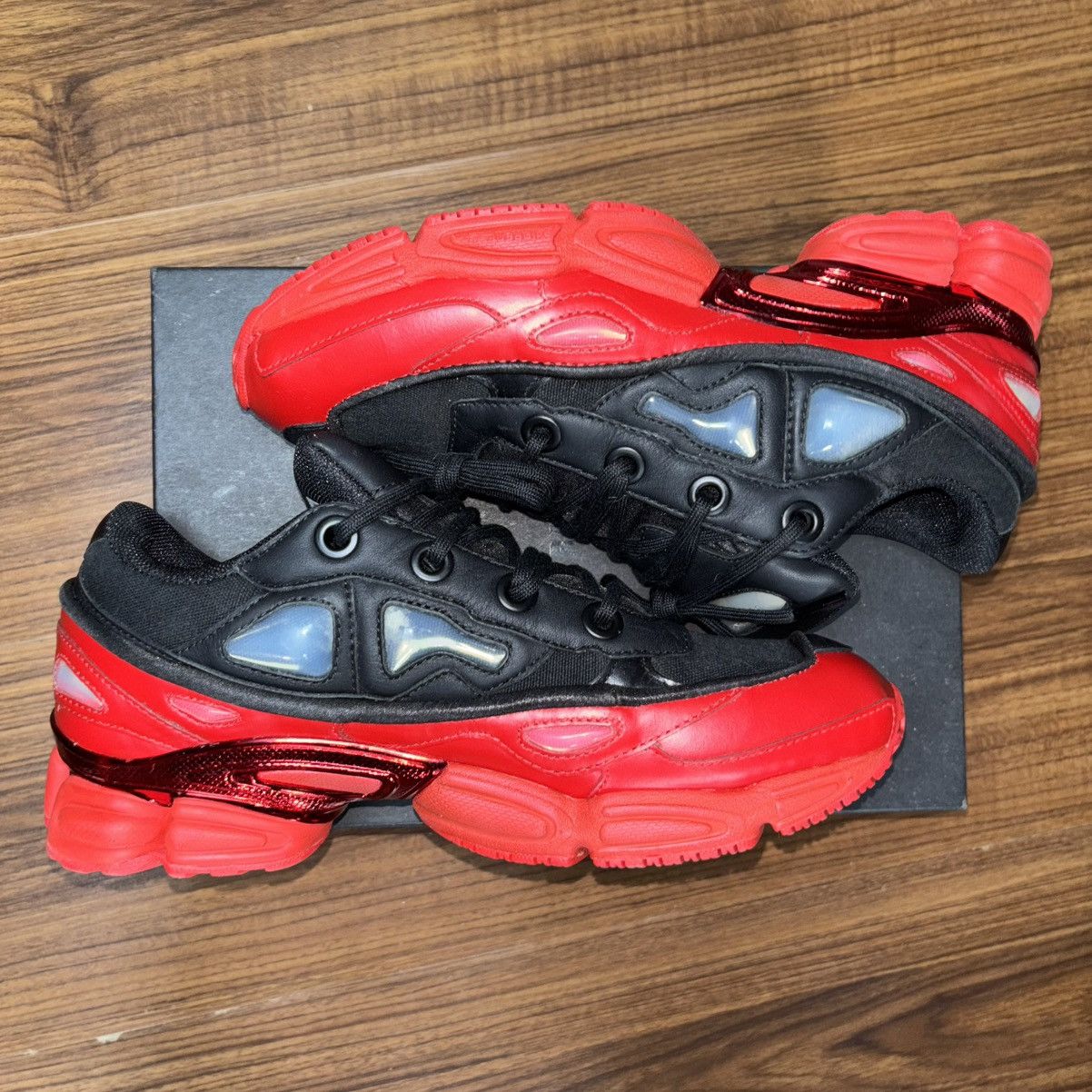 Adidas × Raf Simons Raf Simons Adidas Ozweego III Red Sneakers Size US 8 / EU 41 - 6 Thumbnail