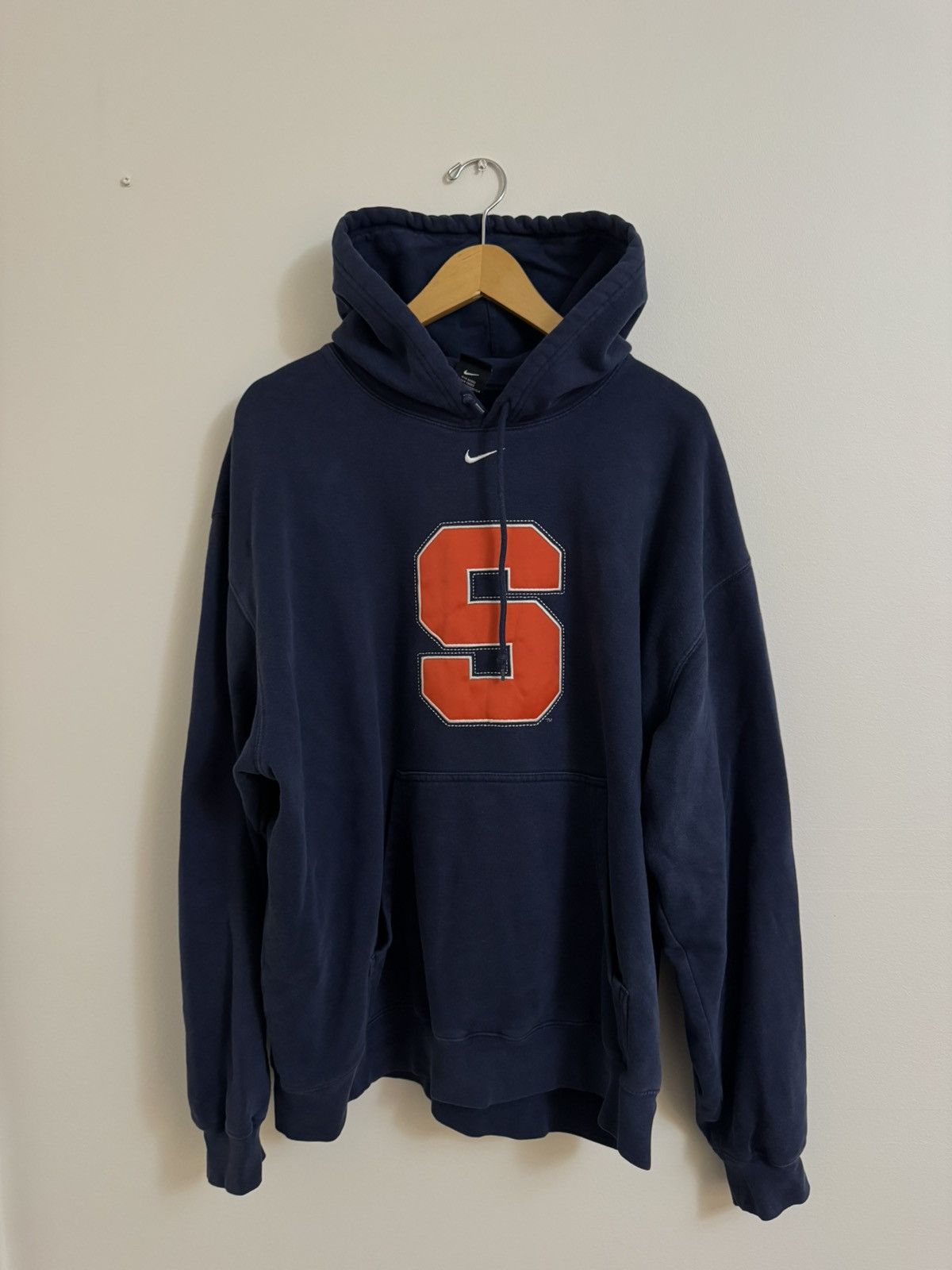 Nike Vintage Nike Syracuse Center Swoosh Hoodie Size US XL / EU 56 / 4 - 3 Thumbnail