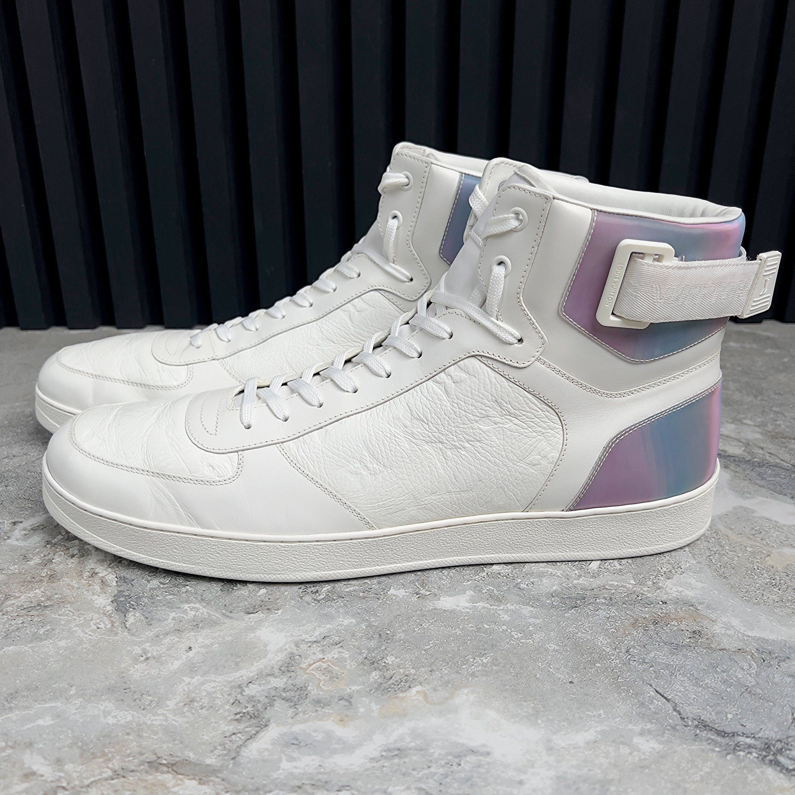 Louis Vuitton Louis Vuitton Rivoli Monogram High Sneaker Leather Size US 14 / EU 47 - 4 Thumbnail