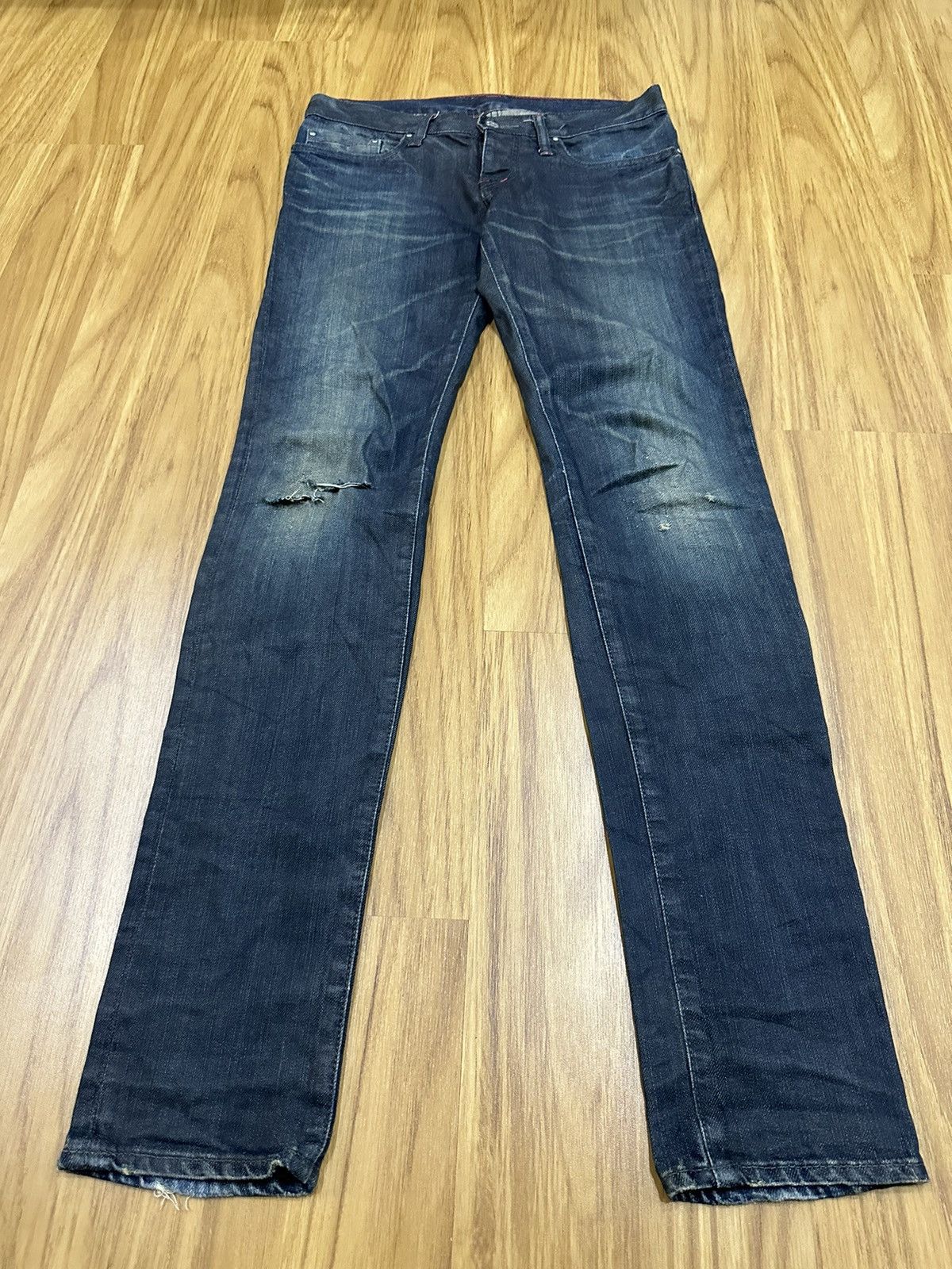 Hysteric Glamour Hysteric Glamour Waxed Distressed Knee Denim Size US 28 / EU 44 - 6 Thumbnail