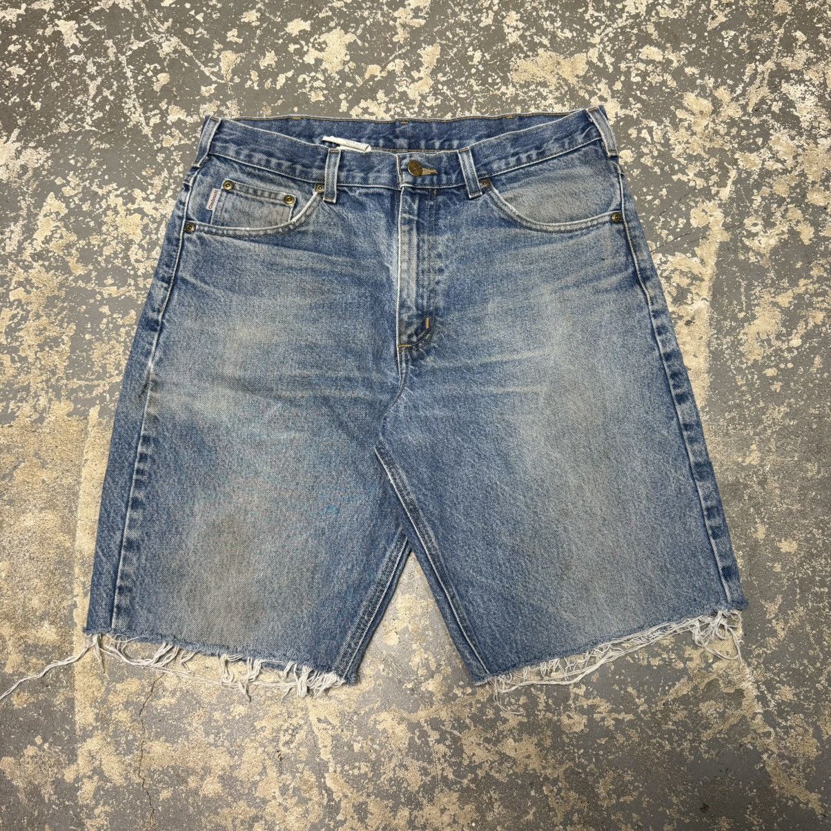 Carhartt Vintage Carhartt Denim Cut Off Workwear Shorts Jorts Size US 34 / EU 50 - 6 Thumbnail