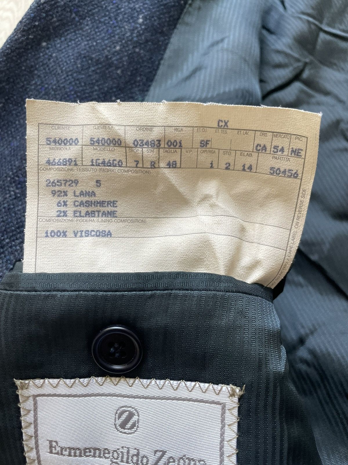 Ermenegildo Zegna Ermenegildo Zegna Soft Blue Wool&Cashmere blazer Size 48R - 12 Thumbnail
