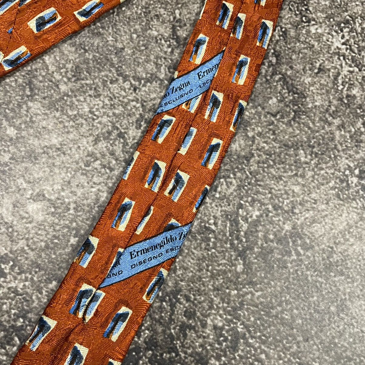 Ermenegildo Zegna × Vintage Rare Vintage Ermenedildo Zegna Tie 90’s Size ONE SIZE - 10 Thumbnail