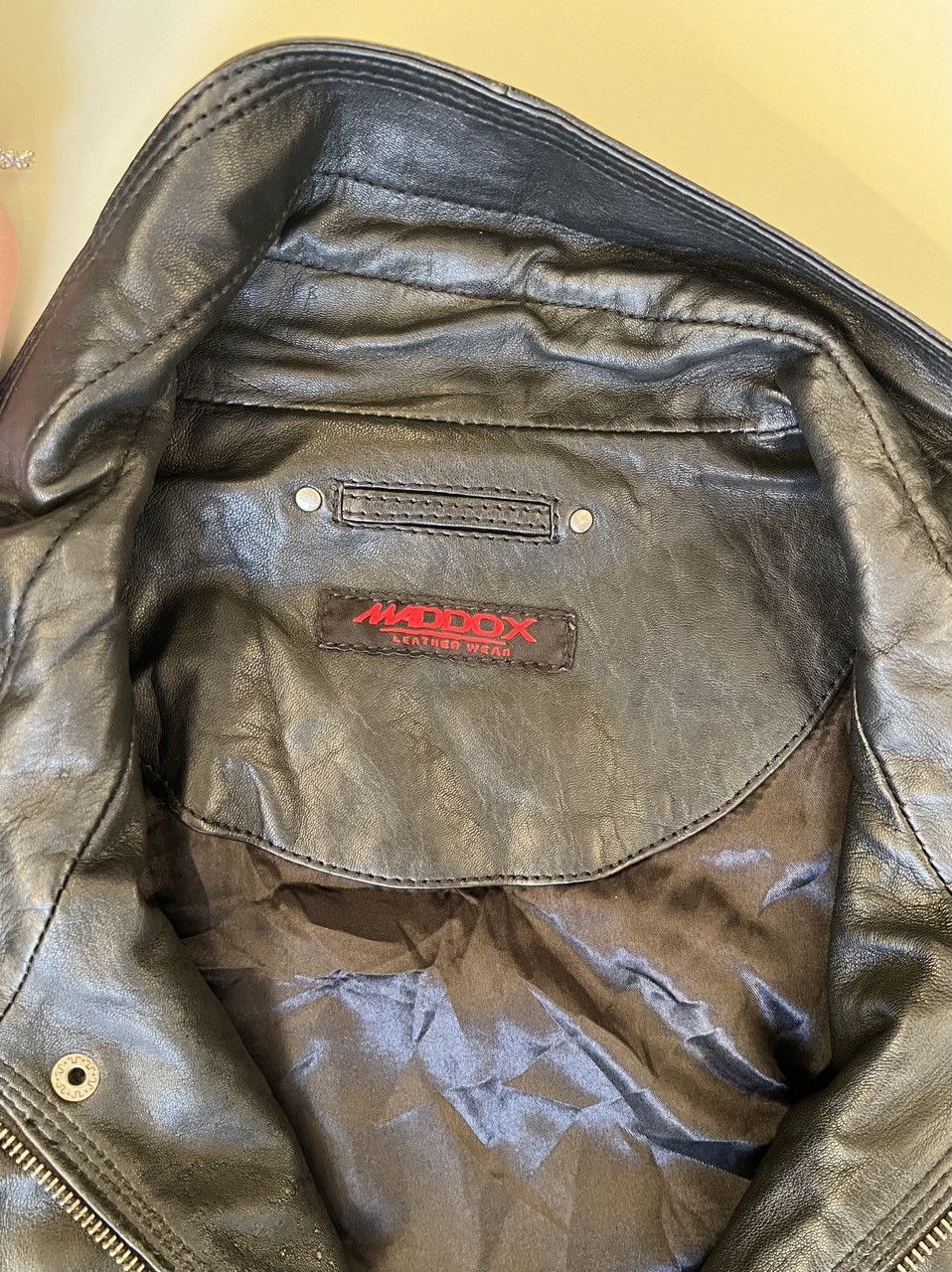 Other Maddox European Leather Jacket. Black. Size 52. Fits L Size US L / EU 52-54 / 3 - 3 Thumbnail