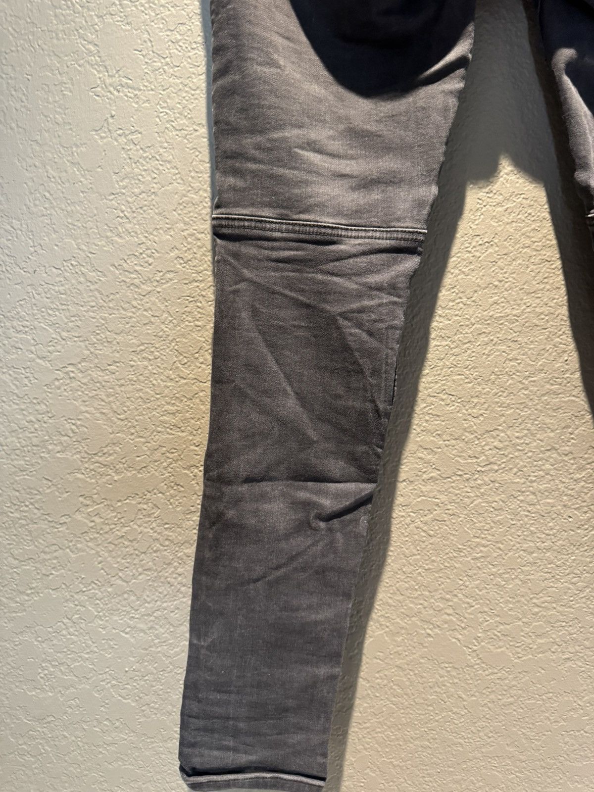 Pacsun Faded Black Stretchy Pacsun Ribbed Biker Denim Skinny Jeans Size US 30 / EU 46 - 14 Thumbnail