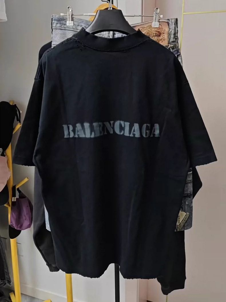 Balenciaga Balenciaga Inkjet logo short sleeve Size US S / EU 44-46 / 1 - 2 Thumbnail