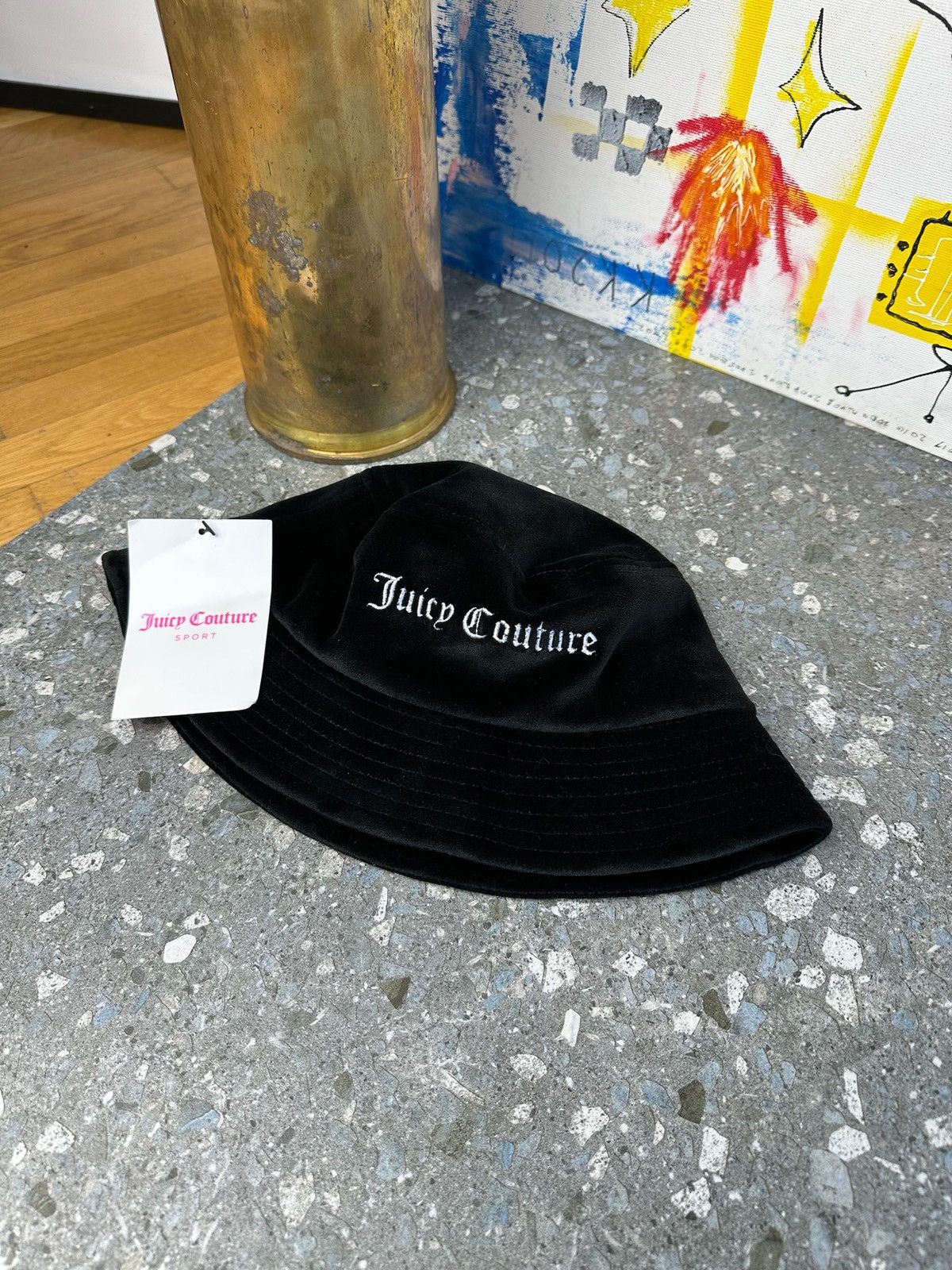 Juicy Couture Juicy Couture Bucket Hat Cap Crown Terry Cloth JC y2k Size ONE SIZE - 2 Thumbnail
